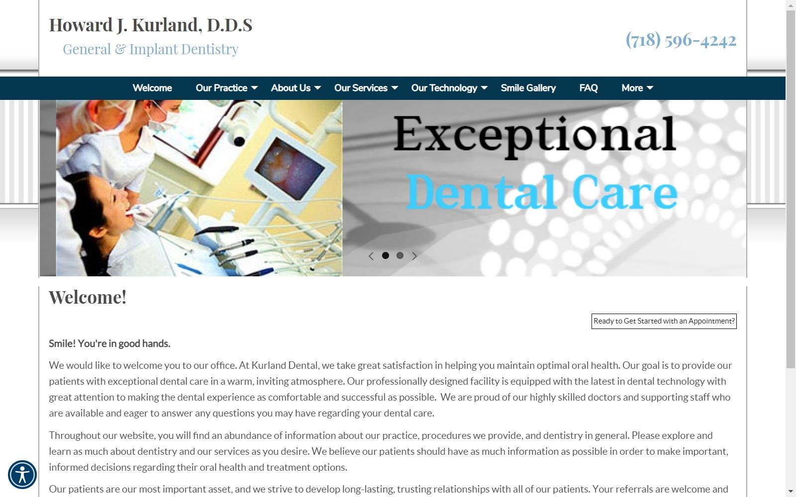 Kurland Dental screenshot