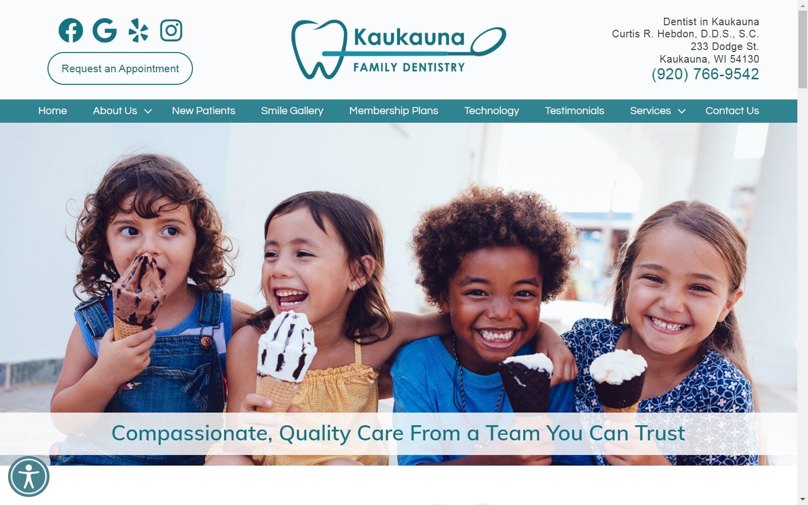 Kaukauna Family Dentistry Farrow William J DDS screenshot
