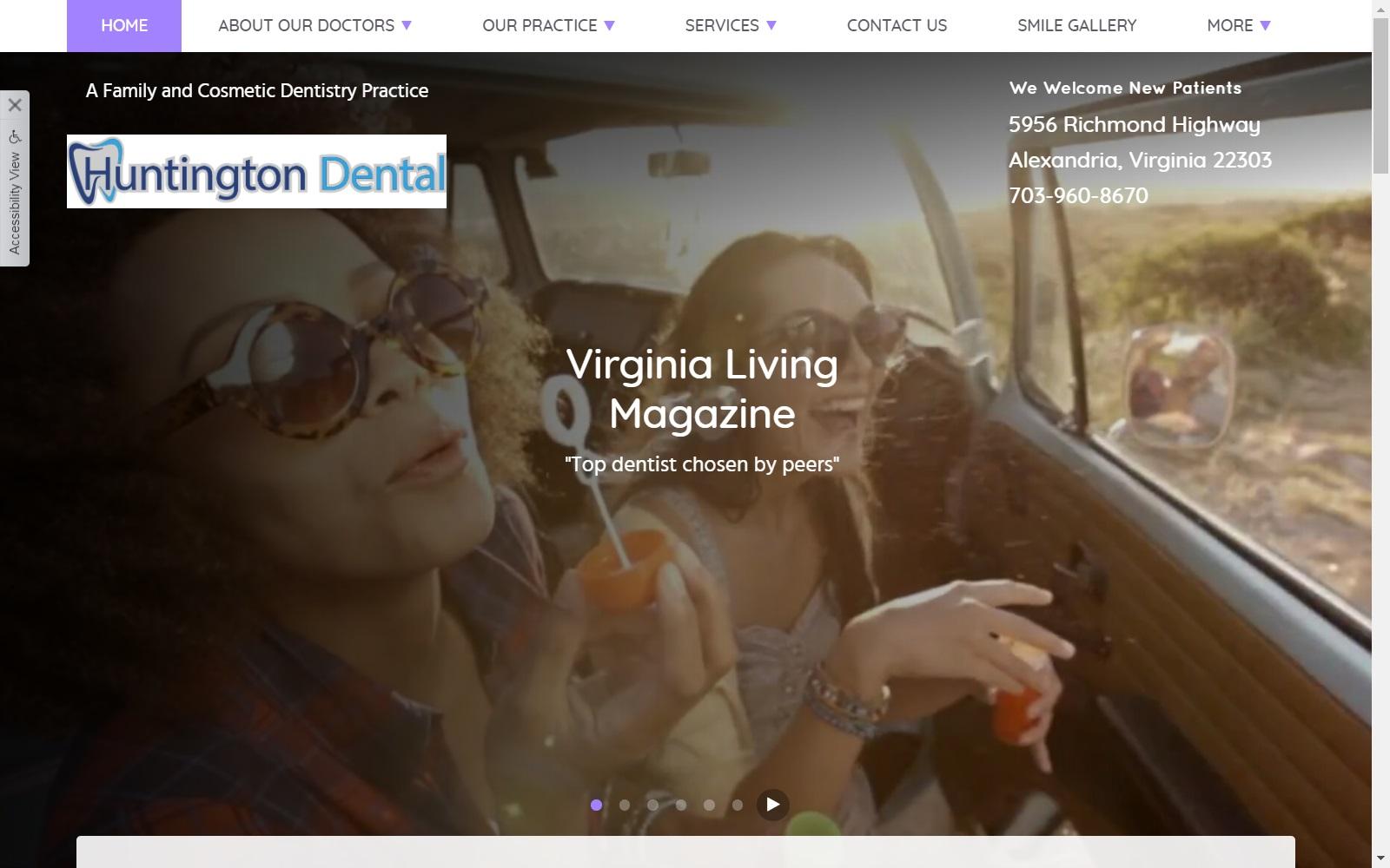 Huntington Dental screenshot