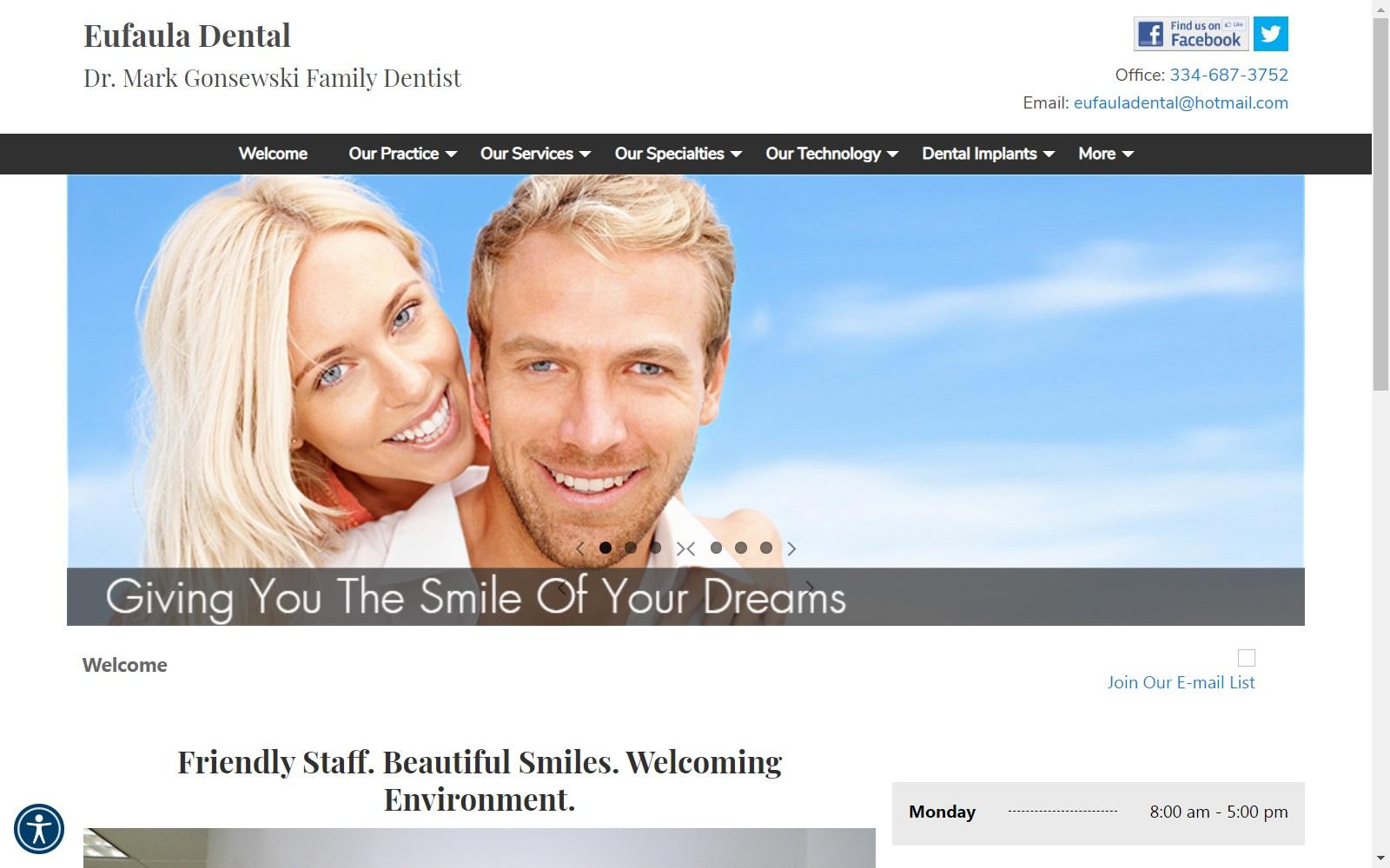 Eufaula Dental screenshot