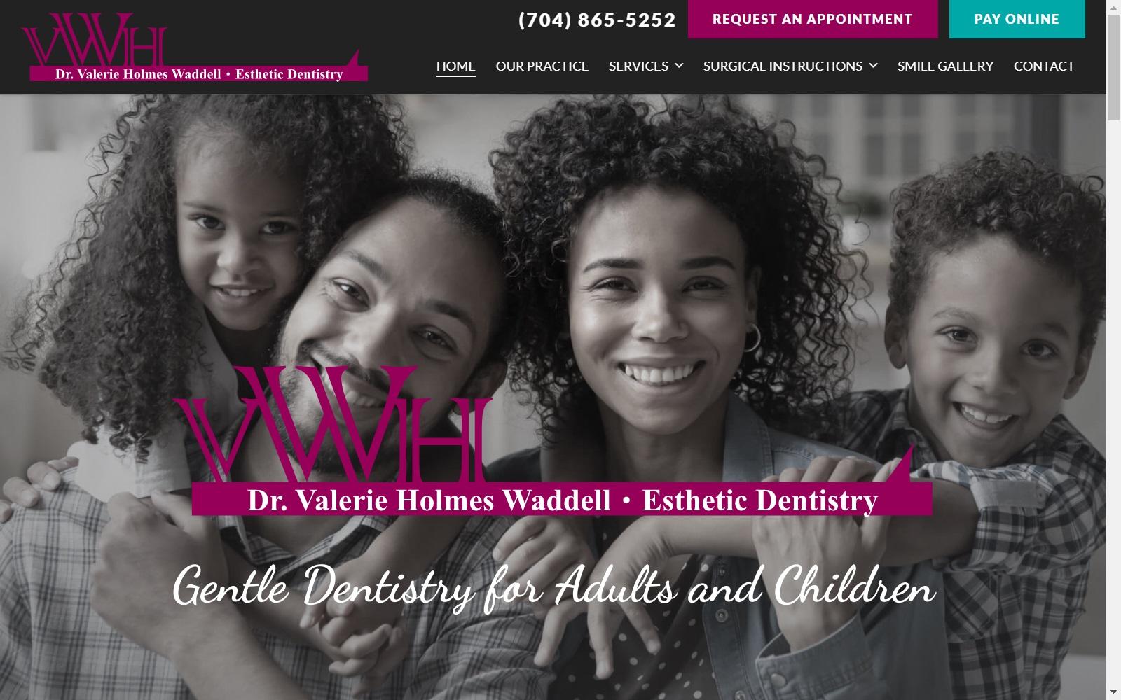 Dr. Valerie H. Waddell DDS screenshot