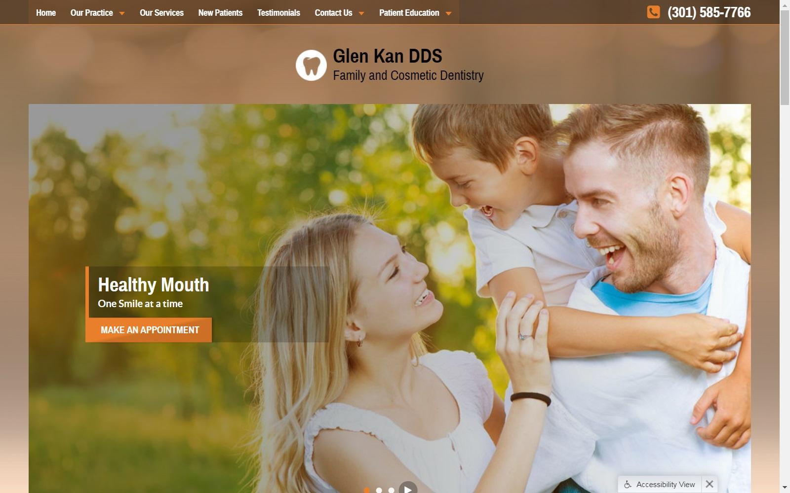 Dr. Glen A. Kan DDS screenshot