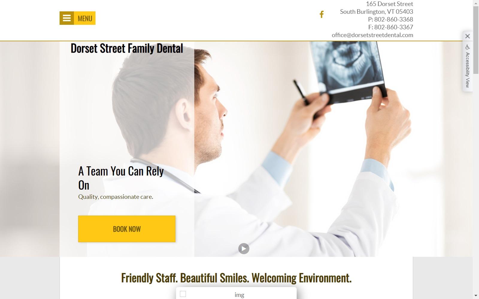 Dorset Street Family Dental screenshot