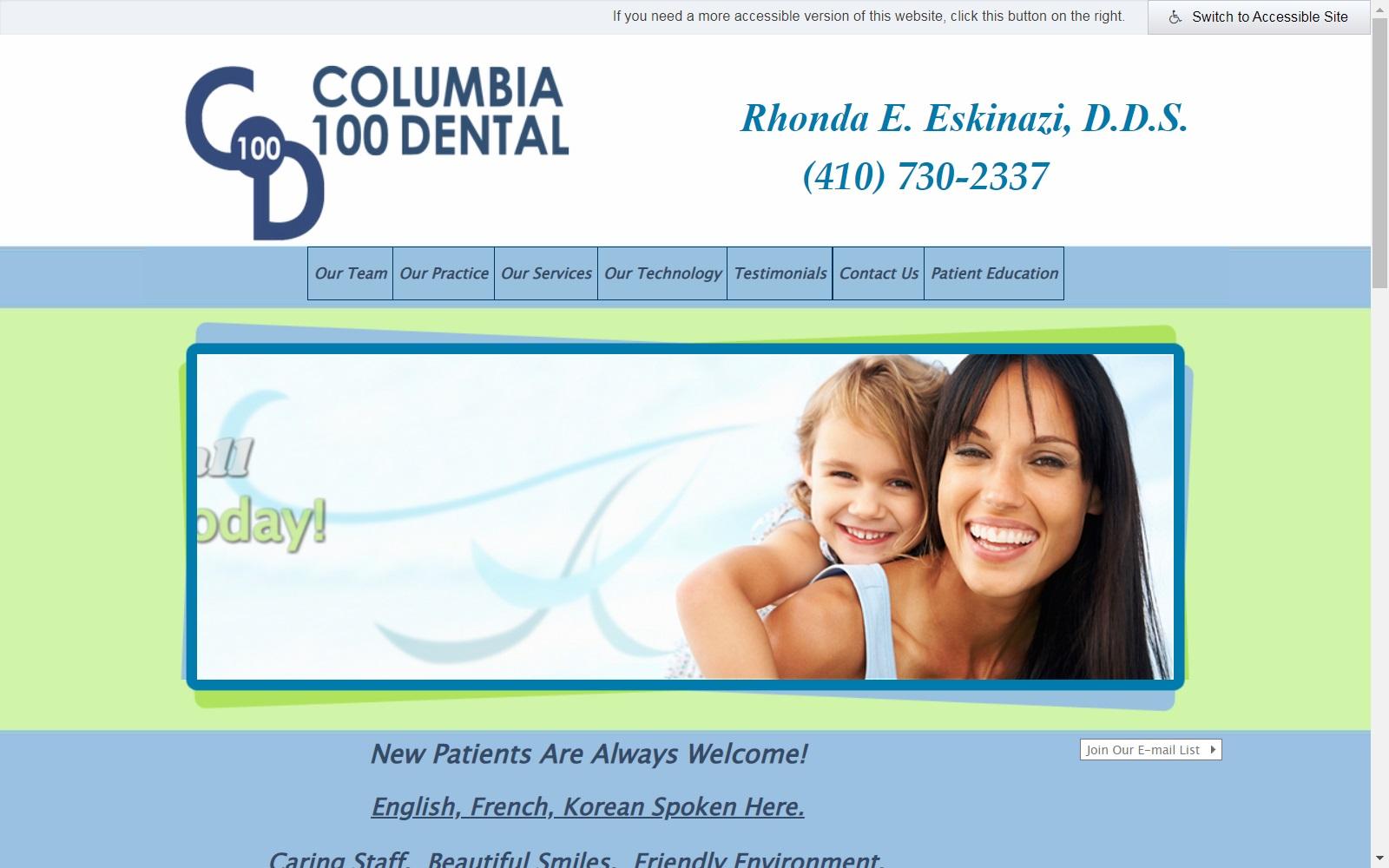 Columbia 100 Dental screenshot