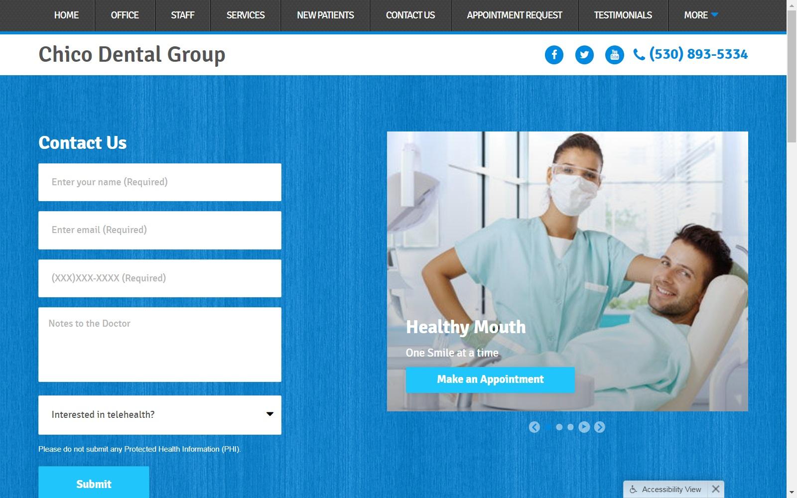 Chico Dental Group screenshot