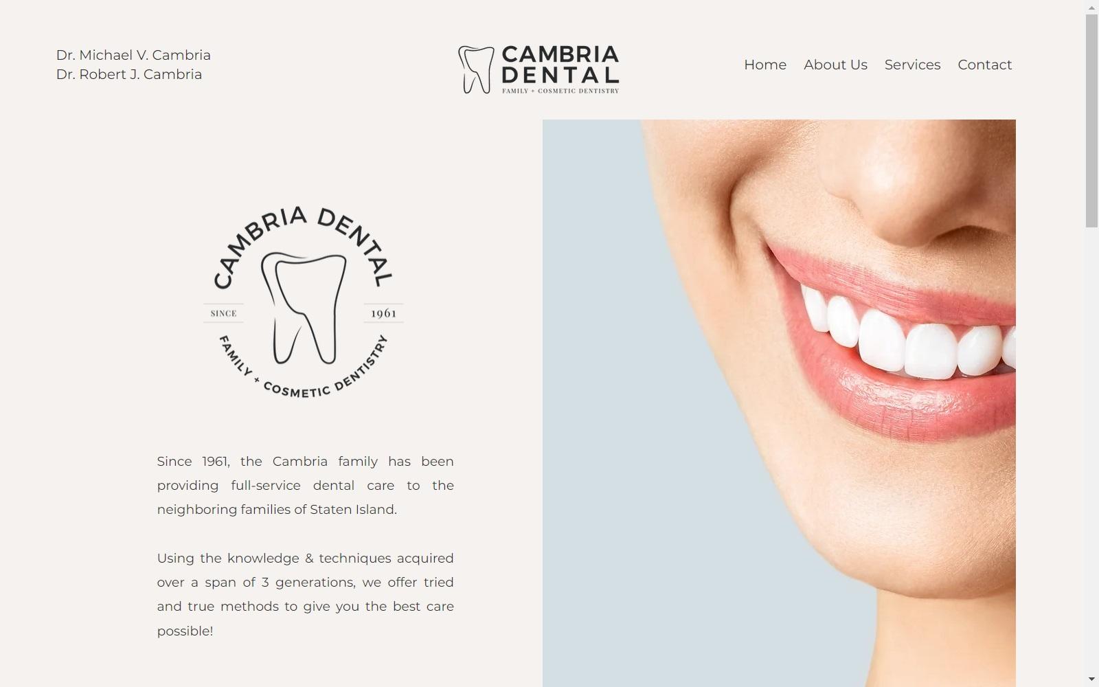 Cambria Dental screenshot