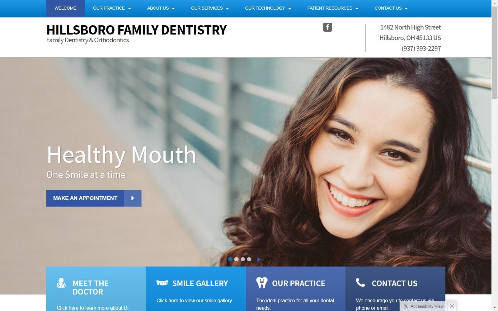 Hillsboro Family Dentistry screenshot