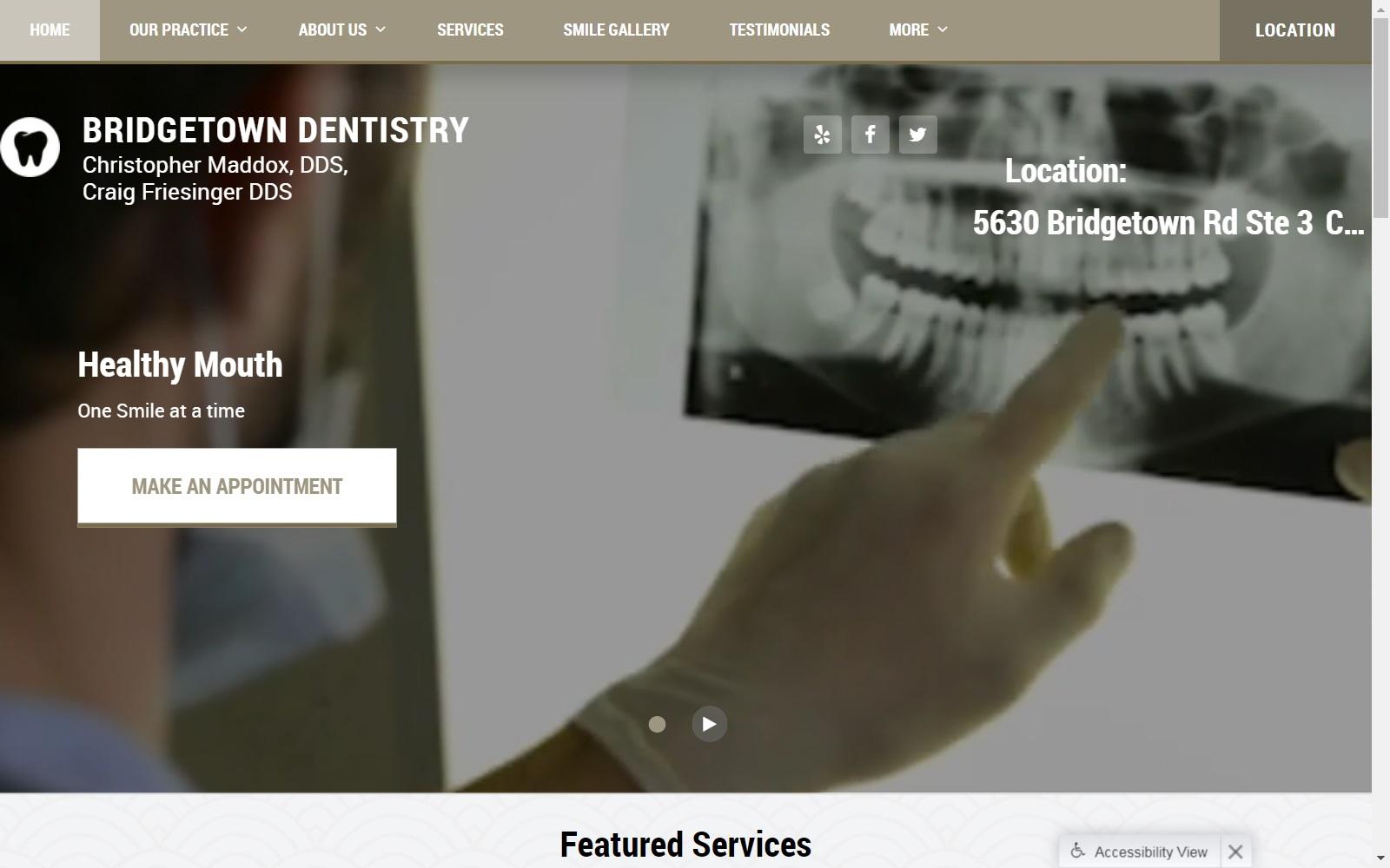 Bridgetown Dentistry Maddox Christopher DDS screenshot