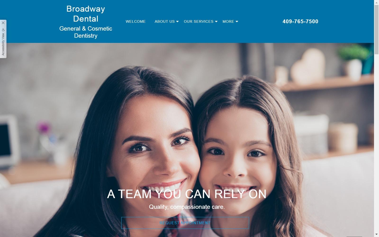 Broadway Dental Texas screenshot