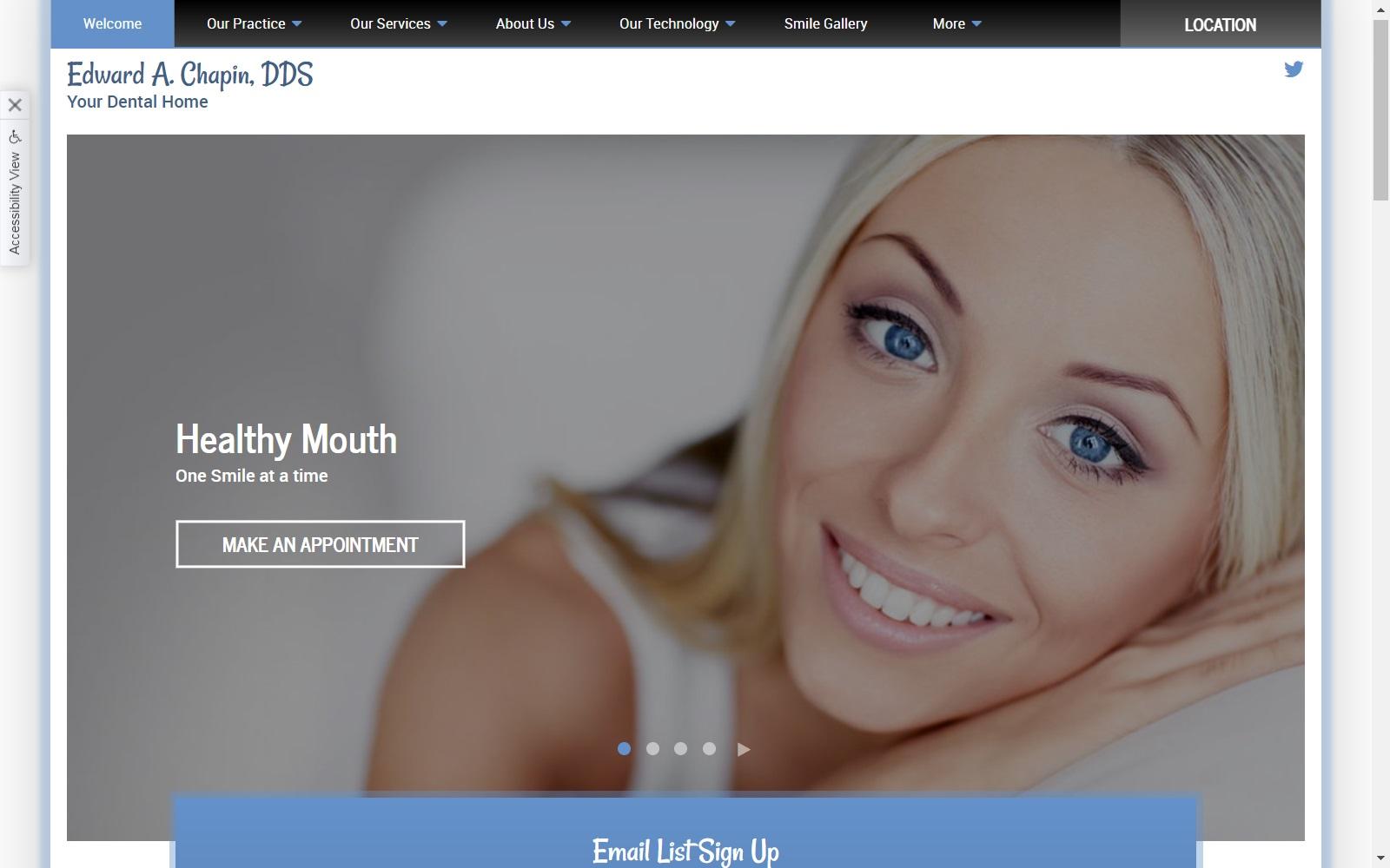 Edward A, Chapin, DDS screenshot