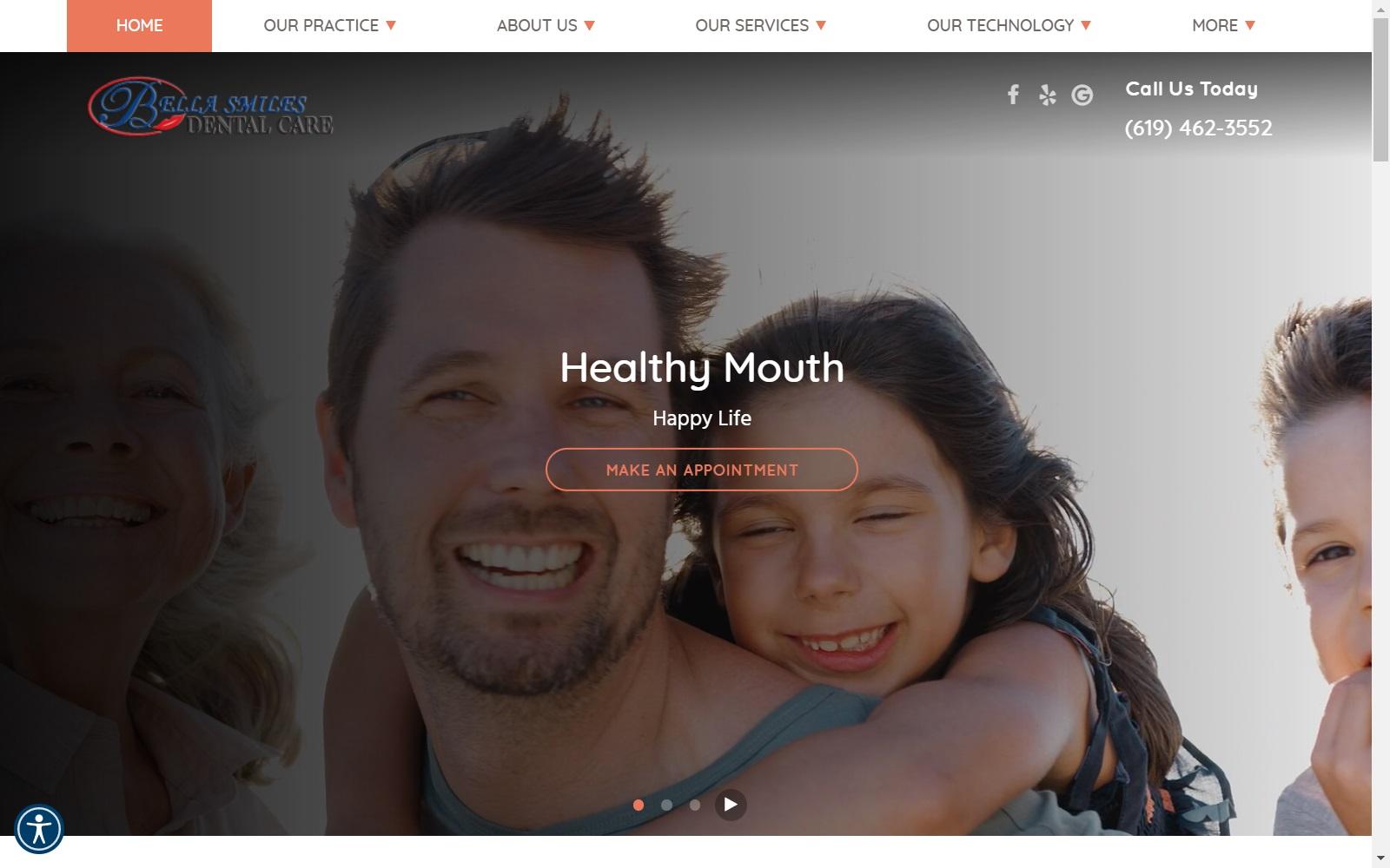 <strong>Bella Smiles Dental Care</strong> screenshot