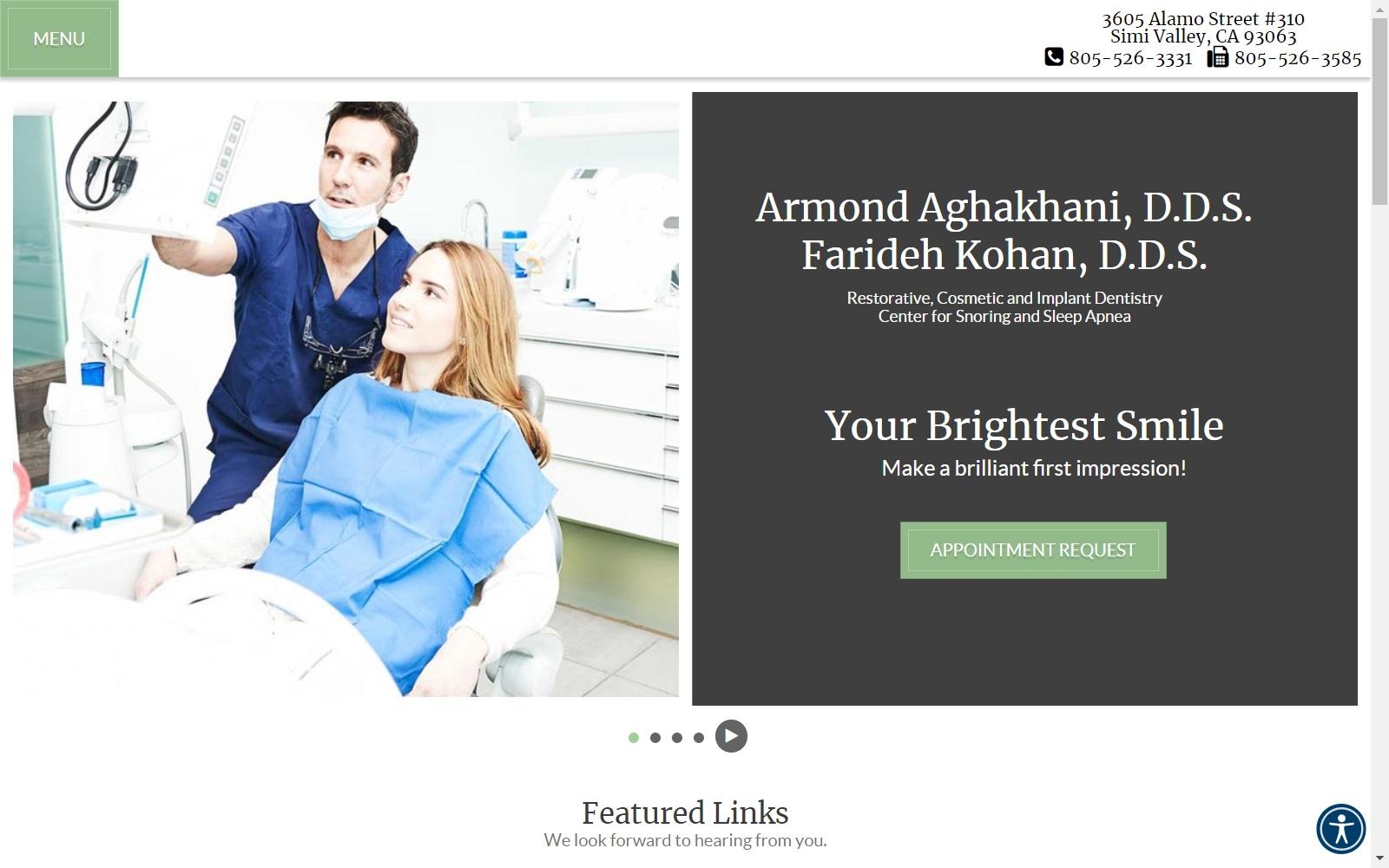 Armond Aghakhani DDS screenshot