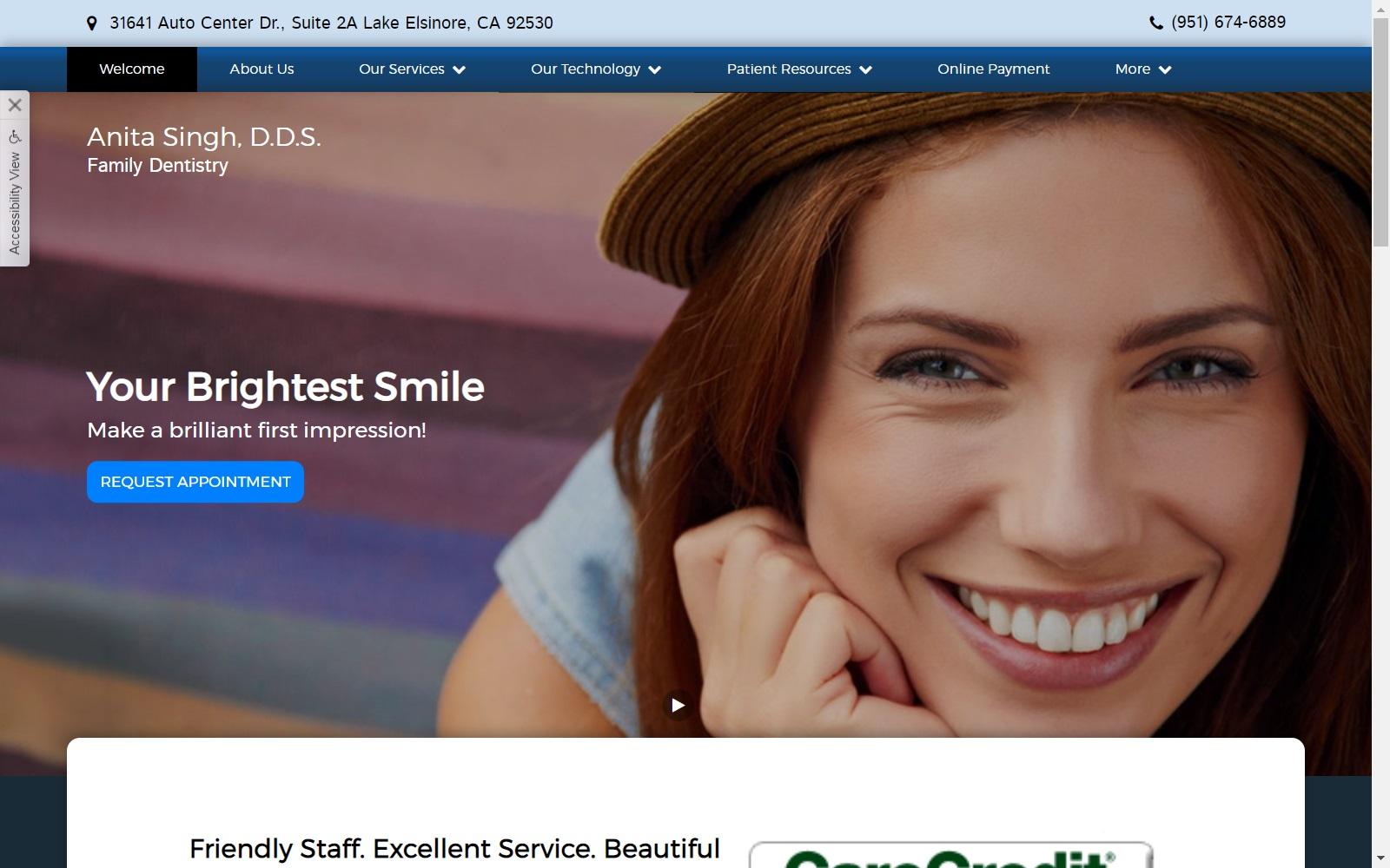 Anita C. Singh DDS screenshot