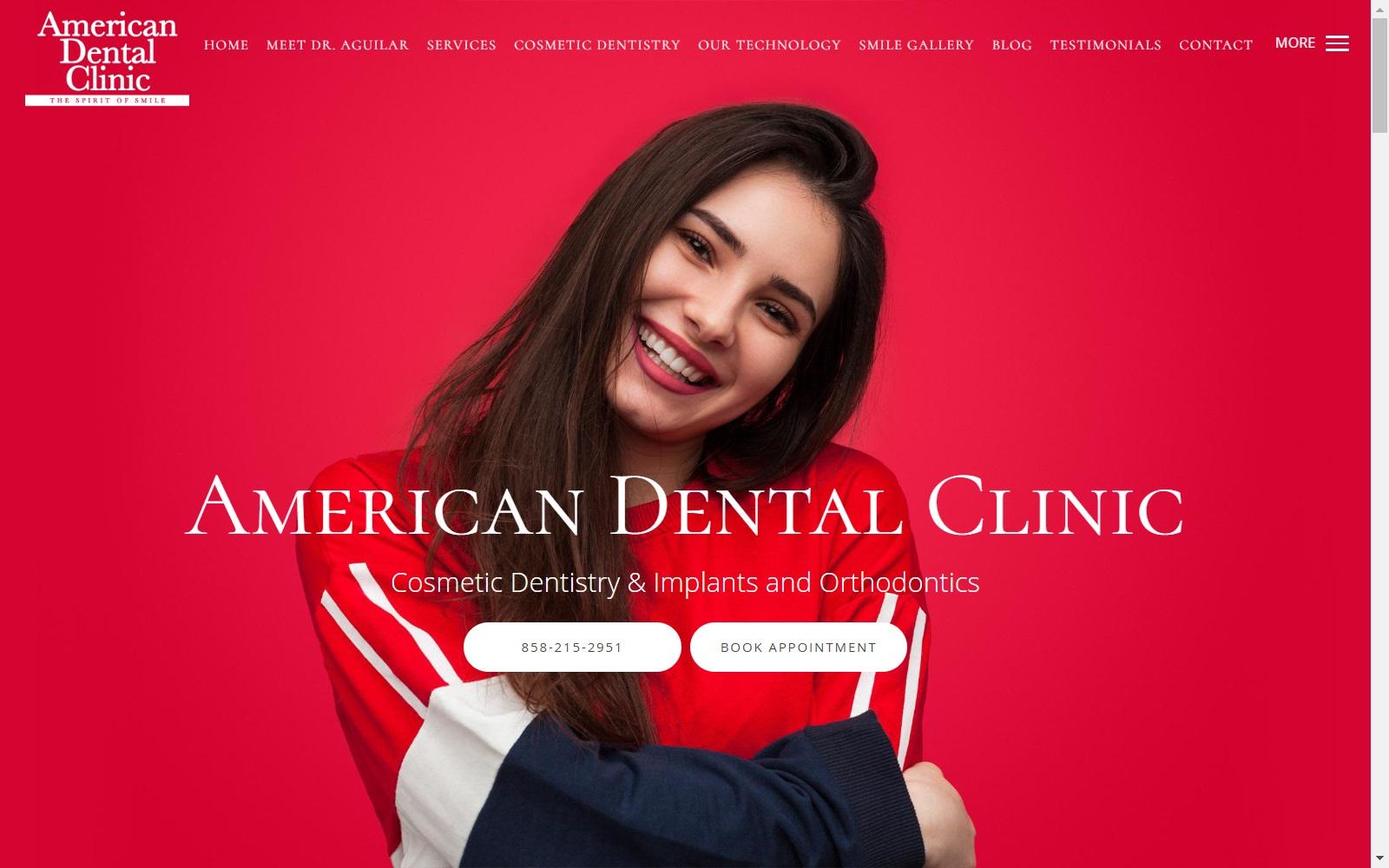 American Dental Clinic: Emmanuel Aguilar, DMD screenshot