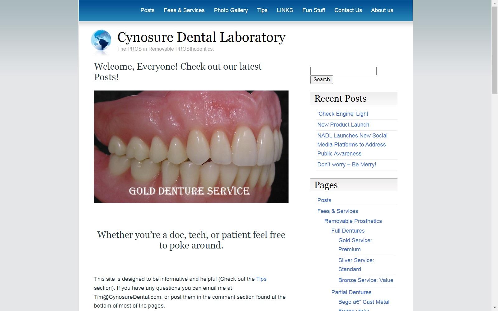 Cynosure Dental Laboratory screenshot