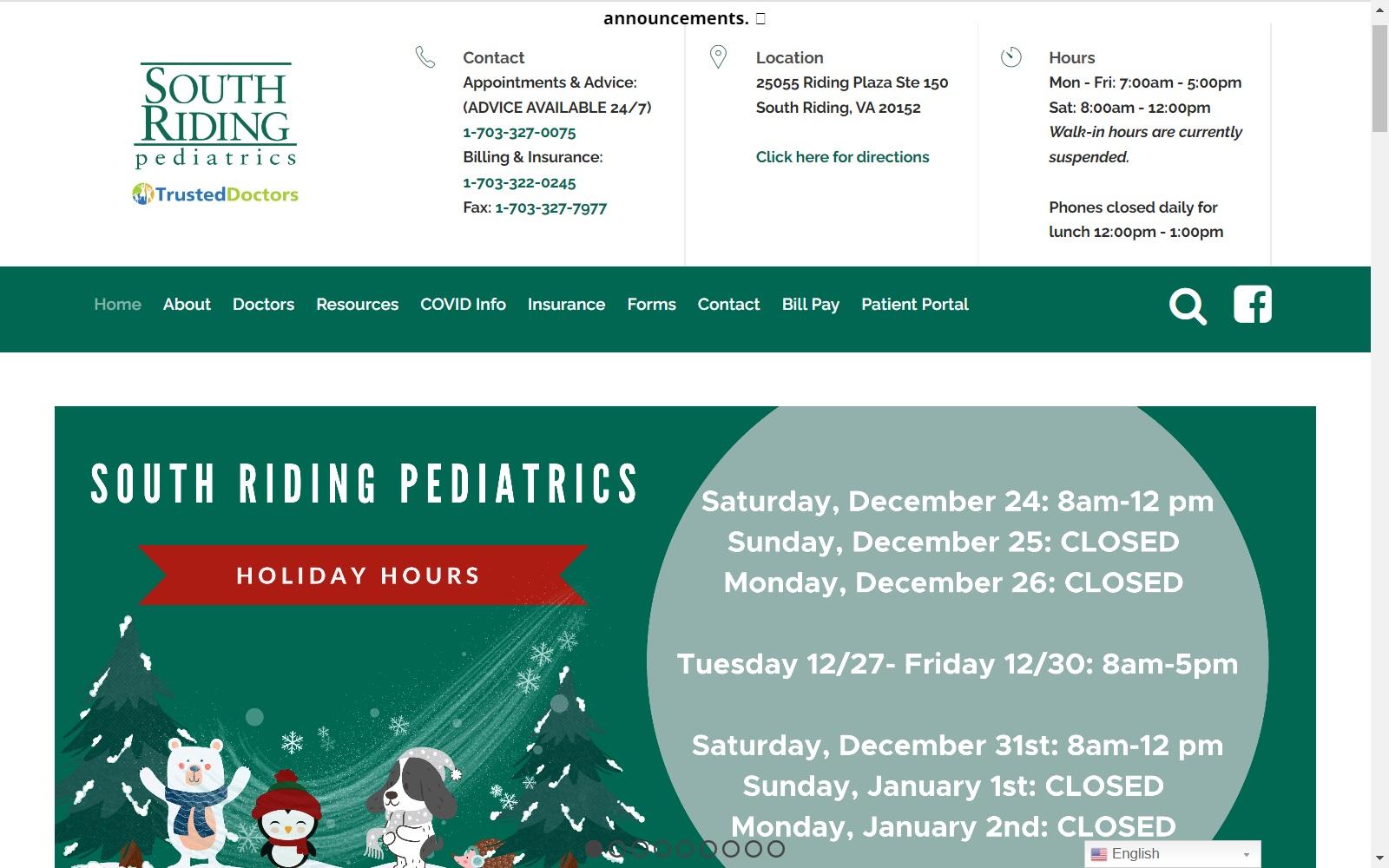 South Riding Pediatrics screenshot