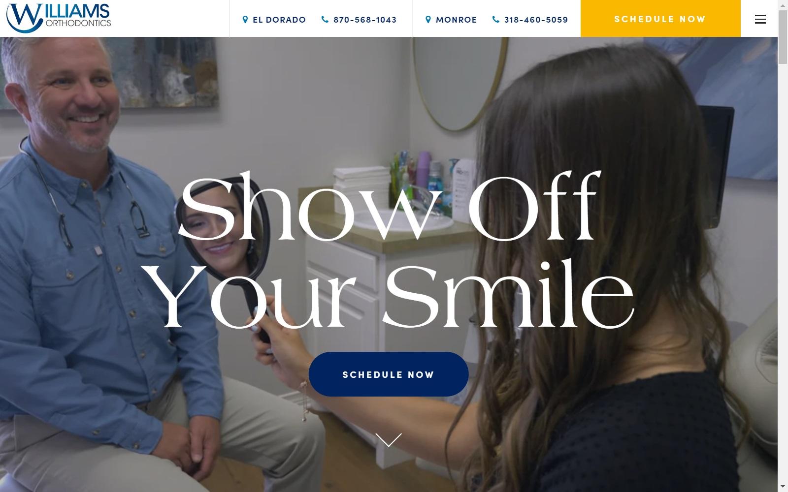Williams Orthodontics screenshot