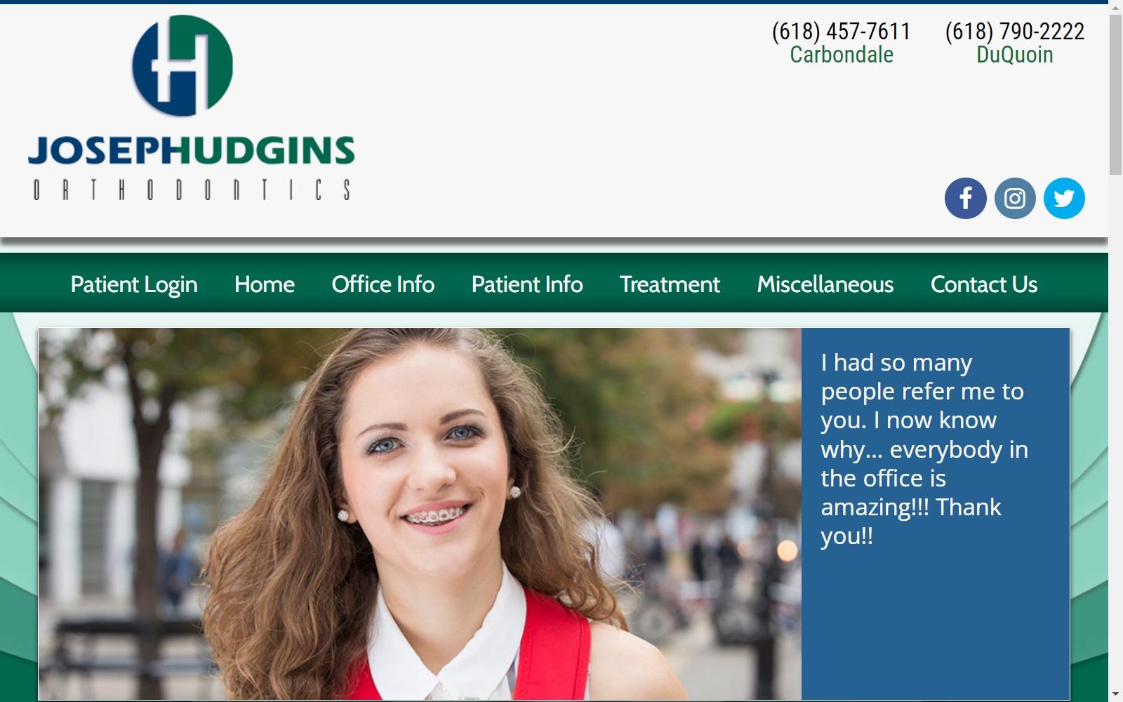 Joseph Hudgins Orthodontics screenshot