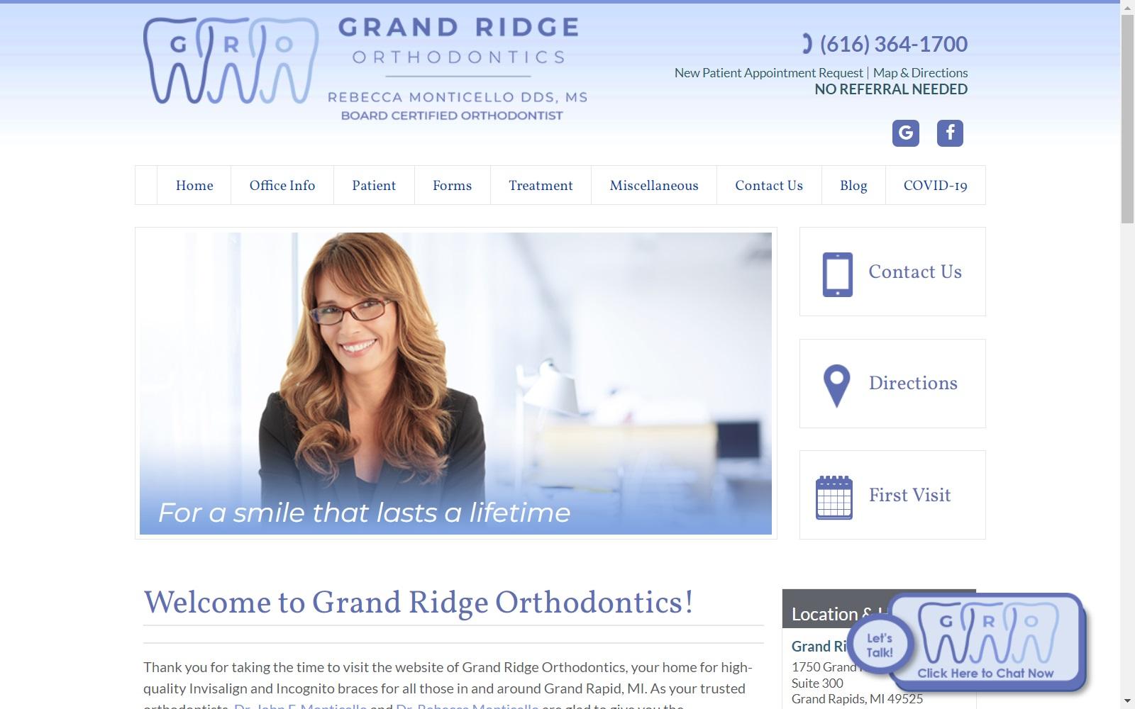 Grand Ridge Orthodontics screenshot