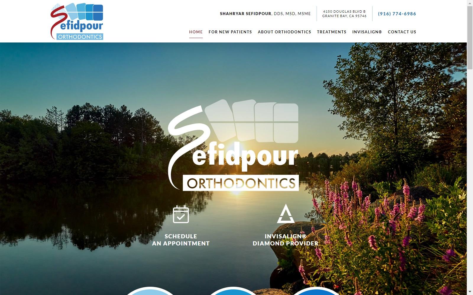 Dr. Sean Sefidpour DDS MSD Inc. screenshot