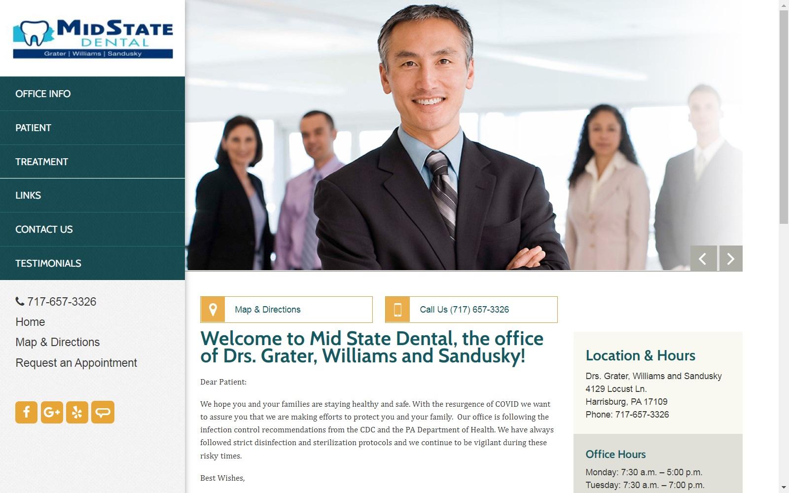 Drs. Friedman, Grater, Williams & Sandusky screenshot