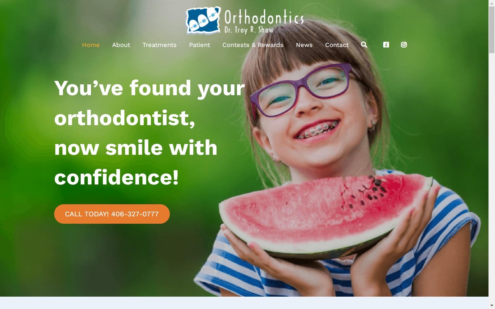 Dr. Troy R. Shaw Orthodontics screenshot