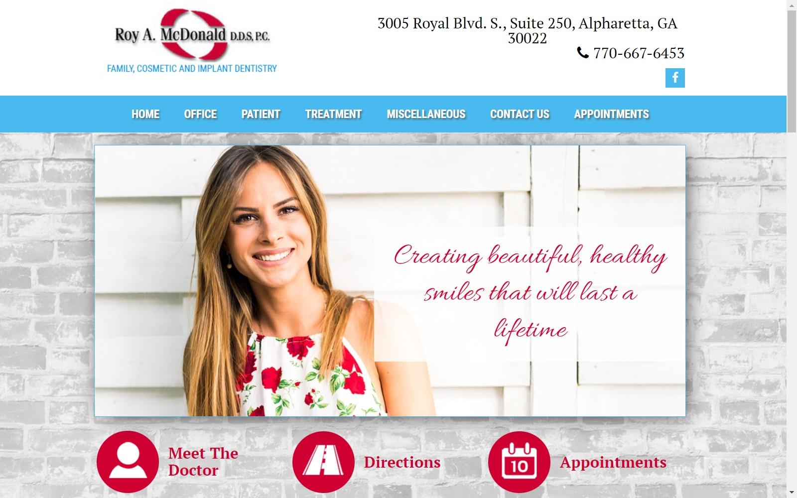 Dr. Roy A. Mcdonald DDS
