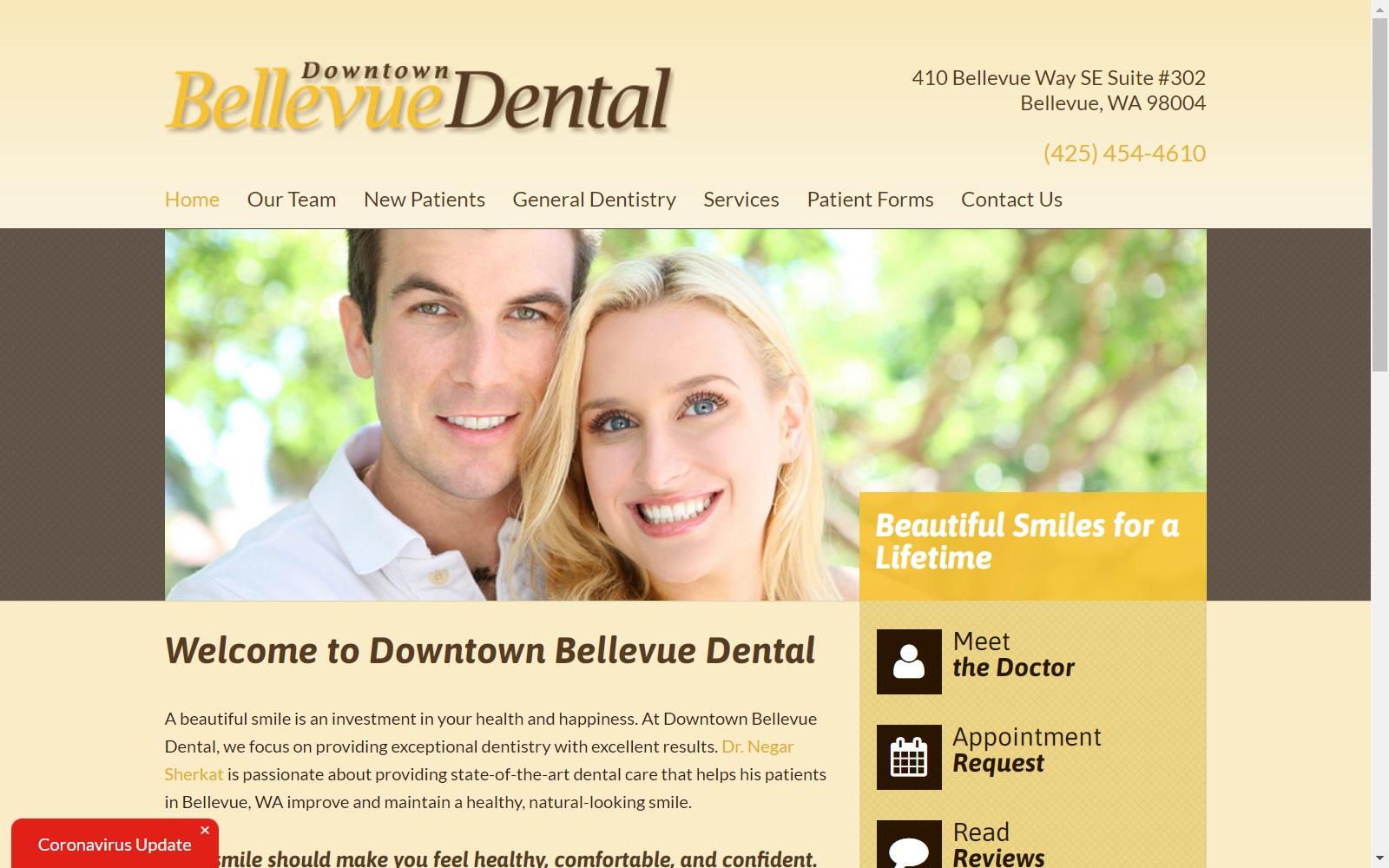 Downtown Bellevue Dental screenshot