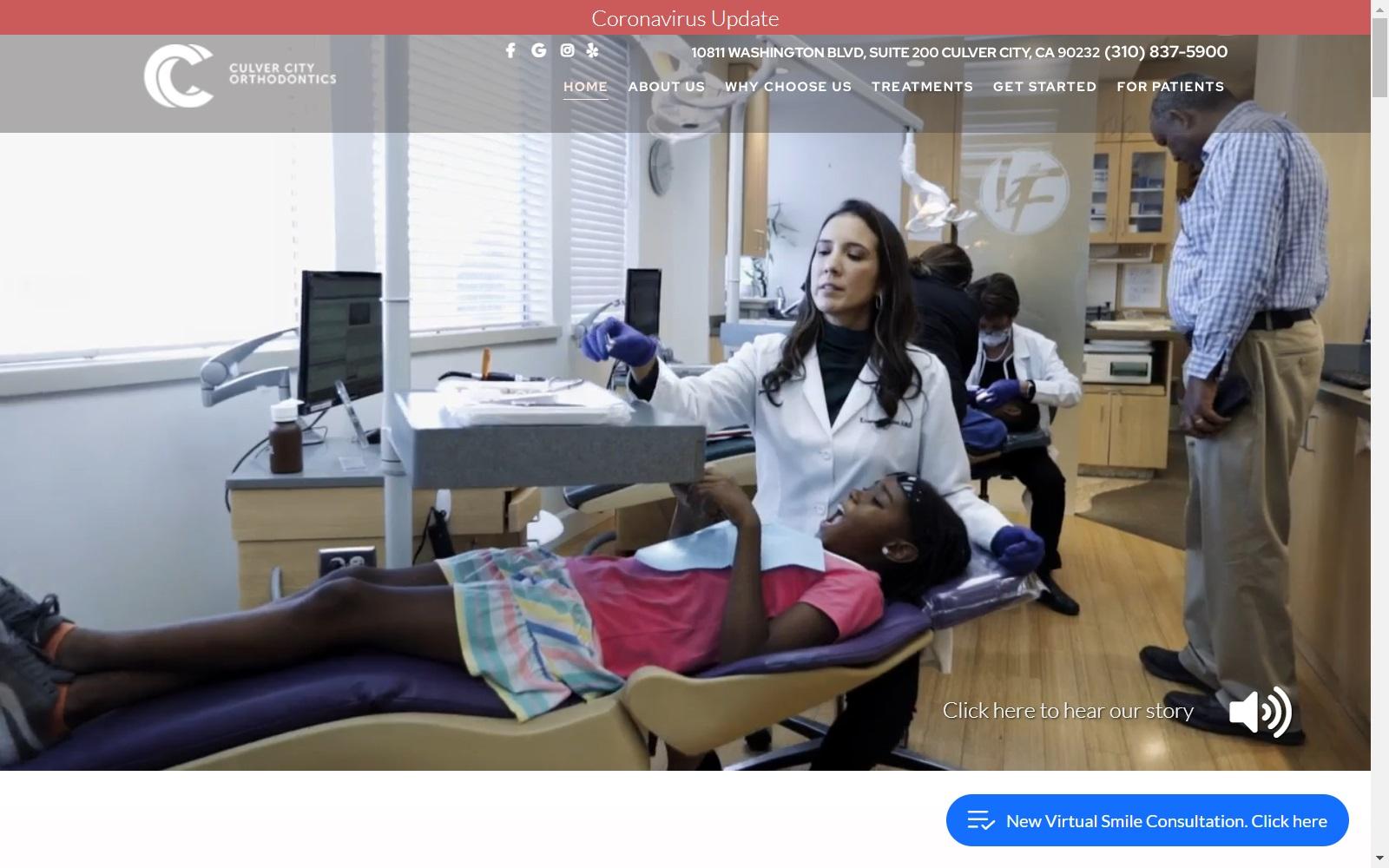 Culver City Orthodontics screenshot