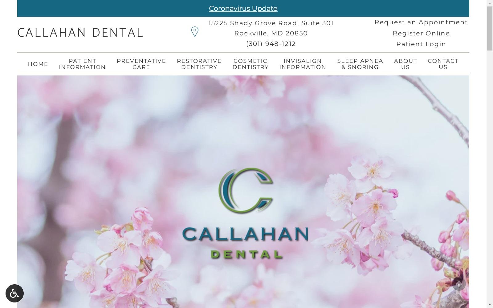 Cheryl F. Callahan DDS & Associates screenshot