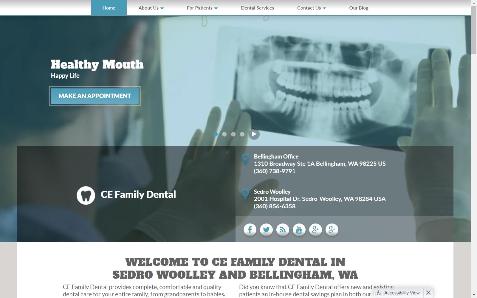 CE Family Dental screenshot