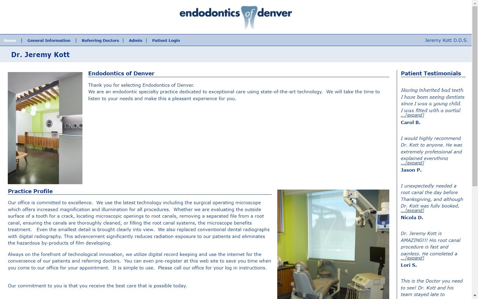 Endodontics of Denver (Jeremy Kott DDS PC) screenshot