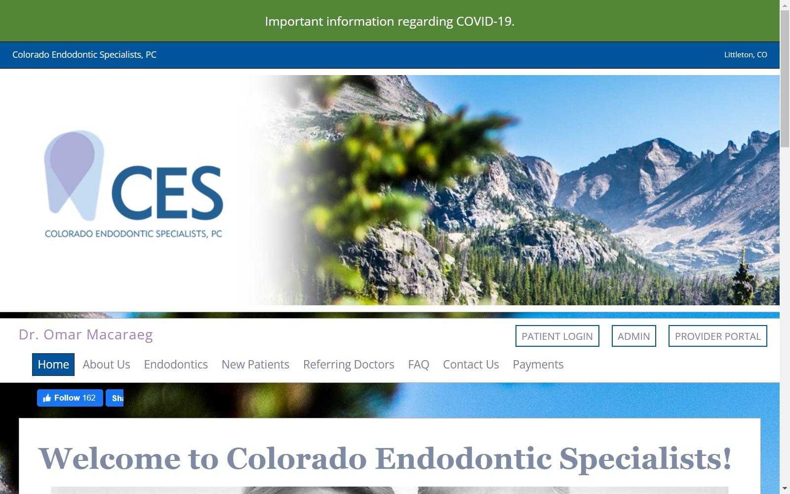 Colorado Endodontic Specialists, PC screenshot