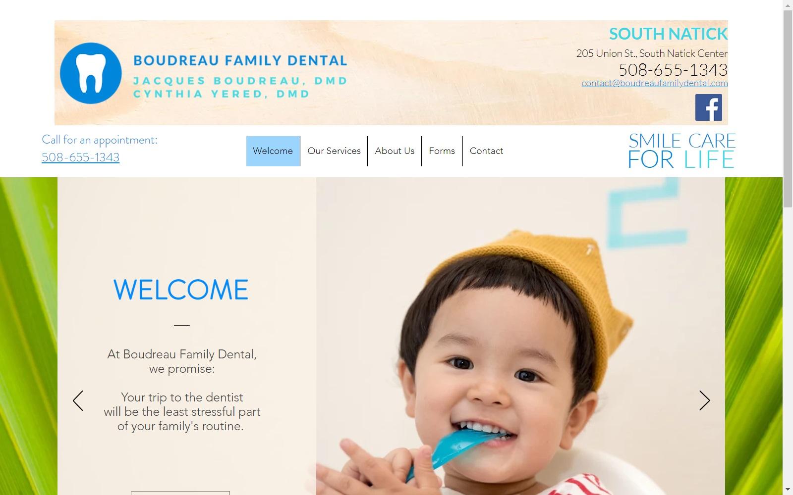 Boudreau Family Dental screenshot