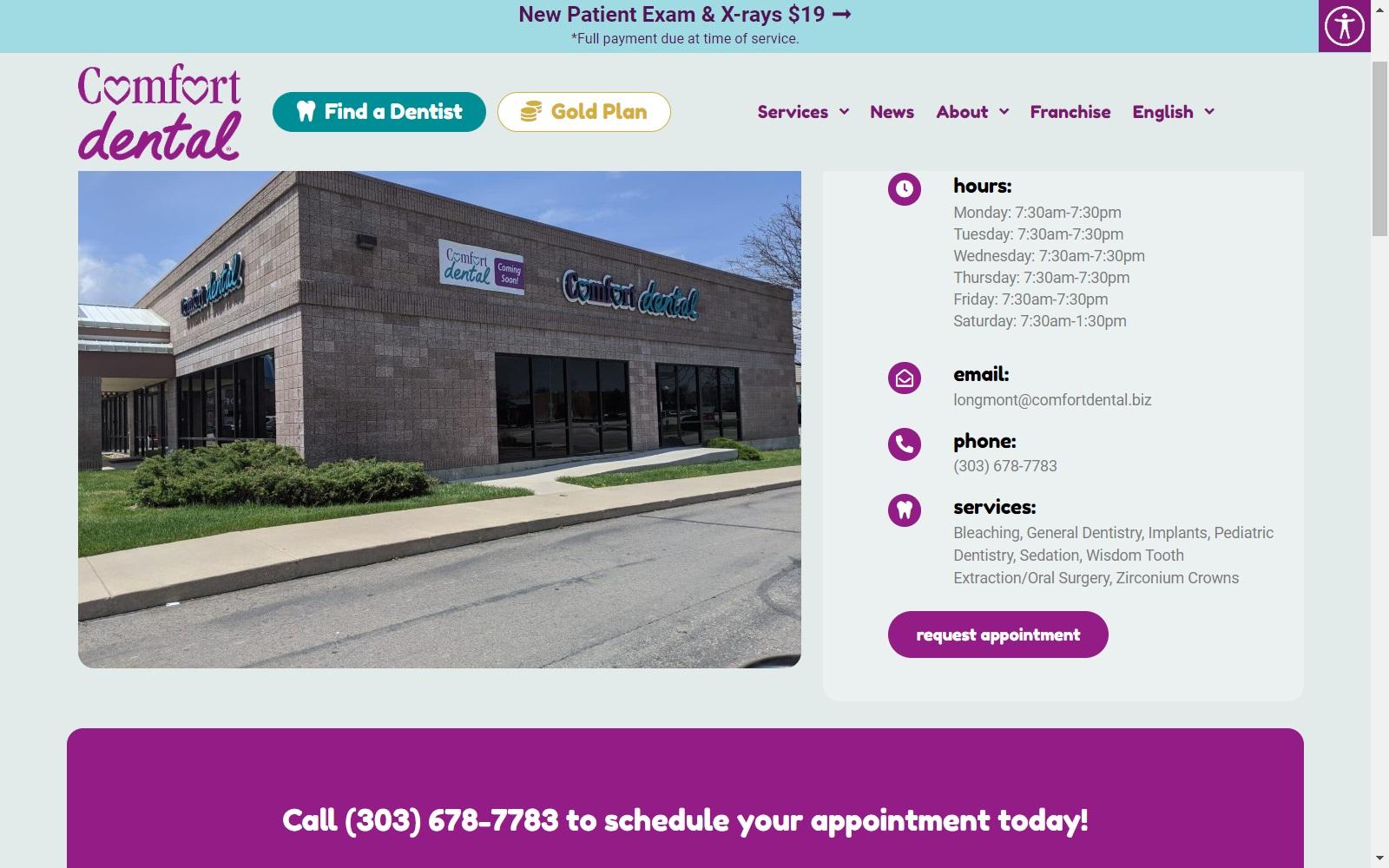 Comfort Dental in Longmont screenshot