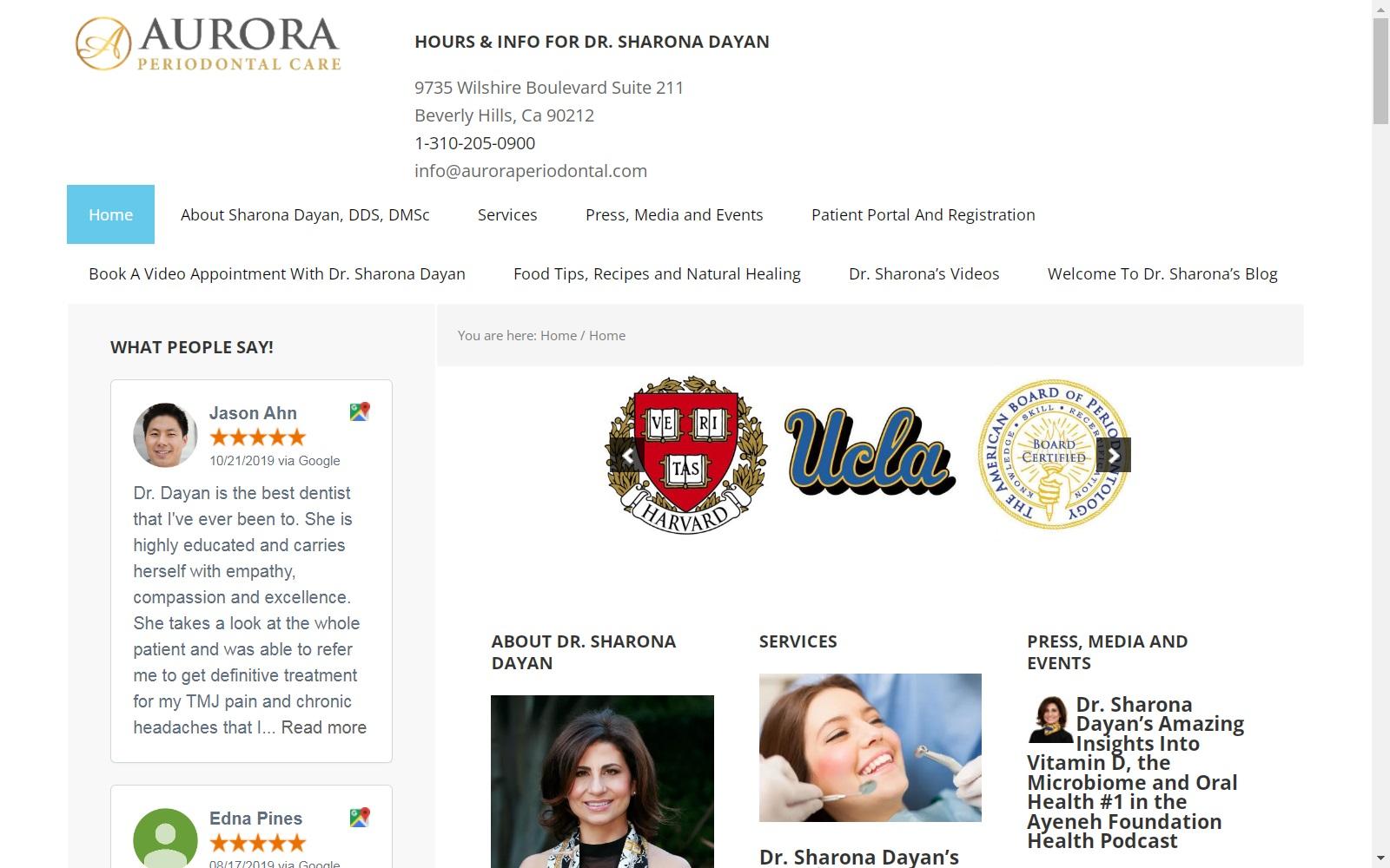 Dr. Sharona Dayan DDS screenshot