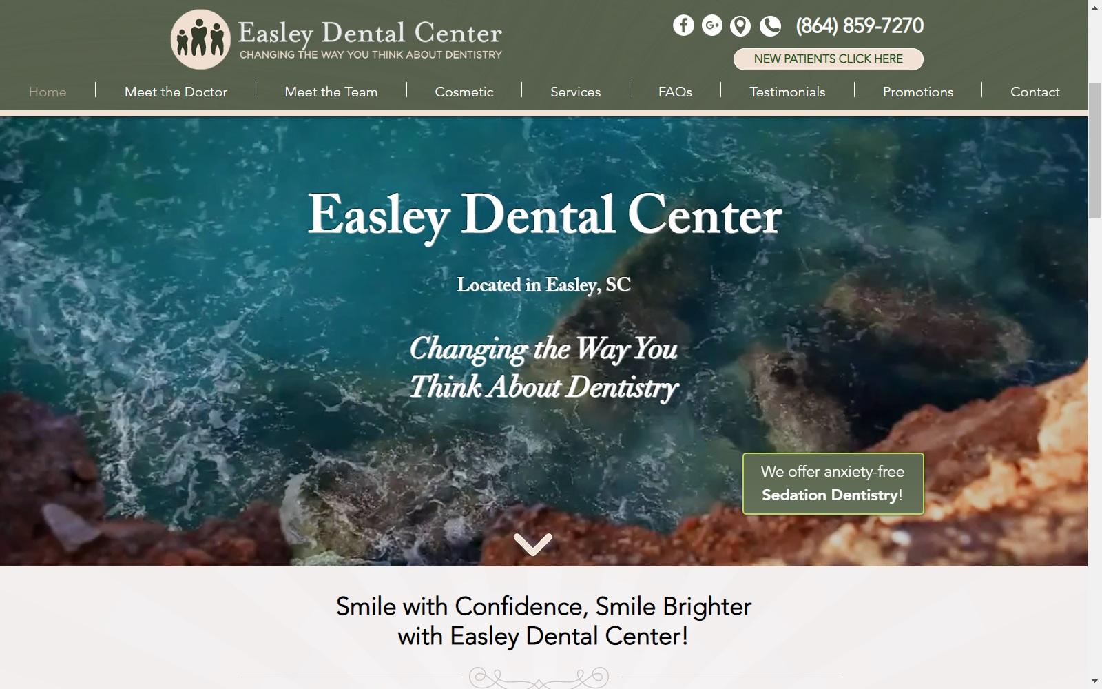Easley Dental Center PA screenshot