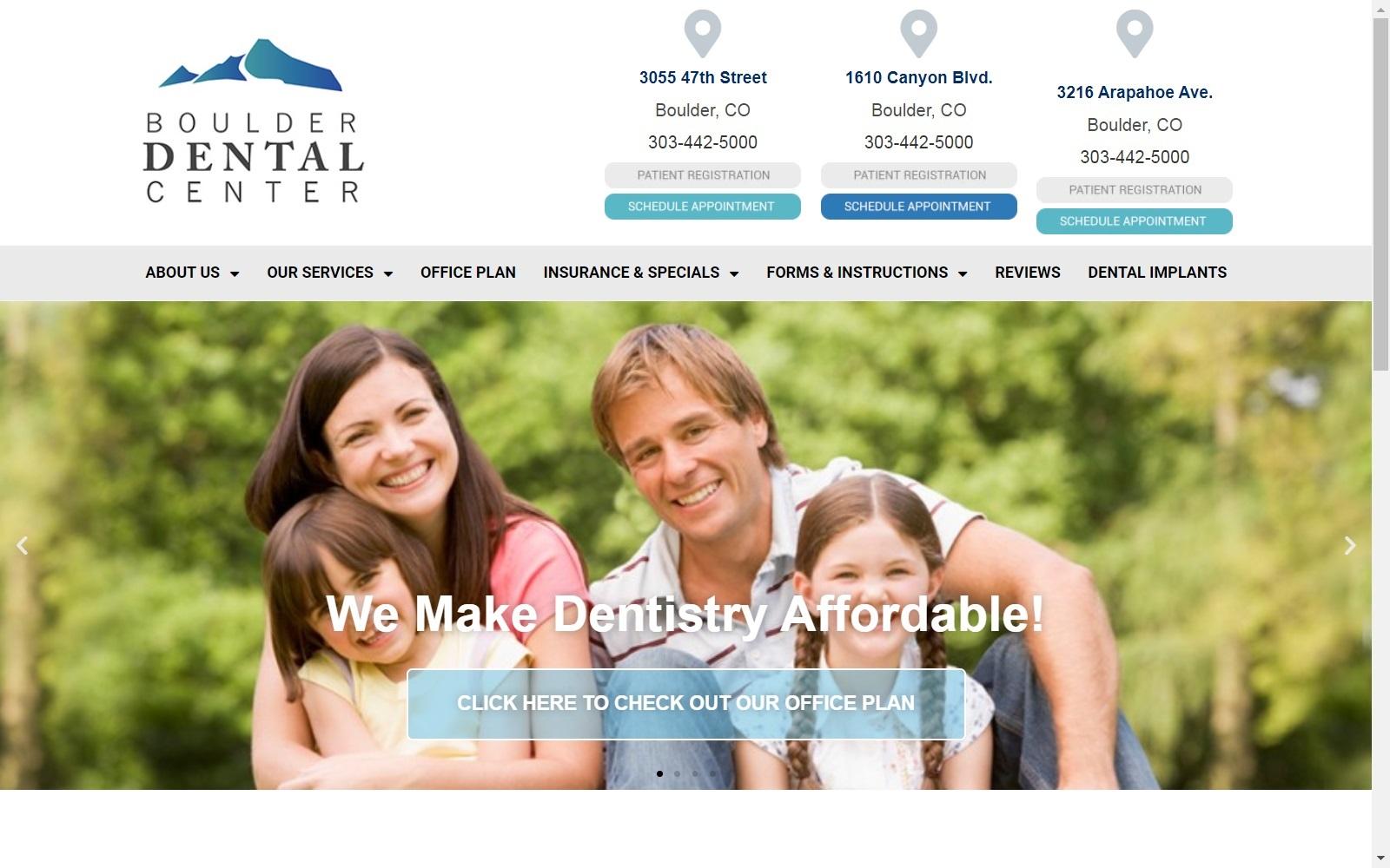 Boulder Dental Center screenshot