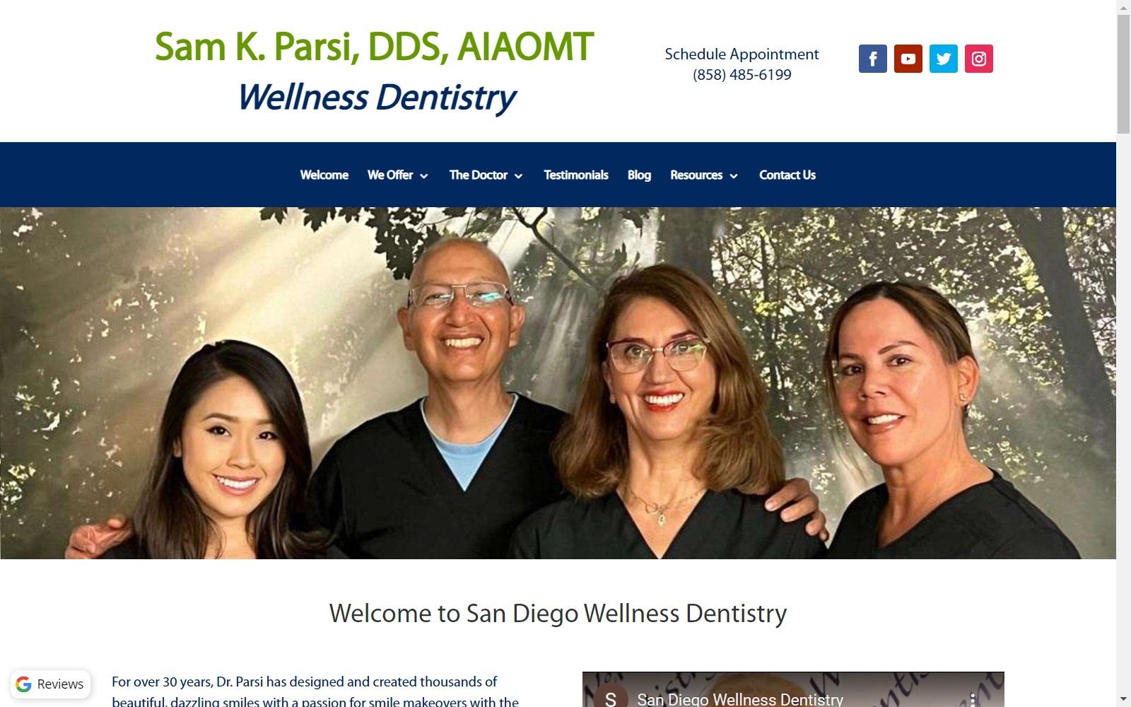 Sam K Parsi, DDS, AIAOMT screenshot