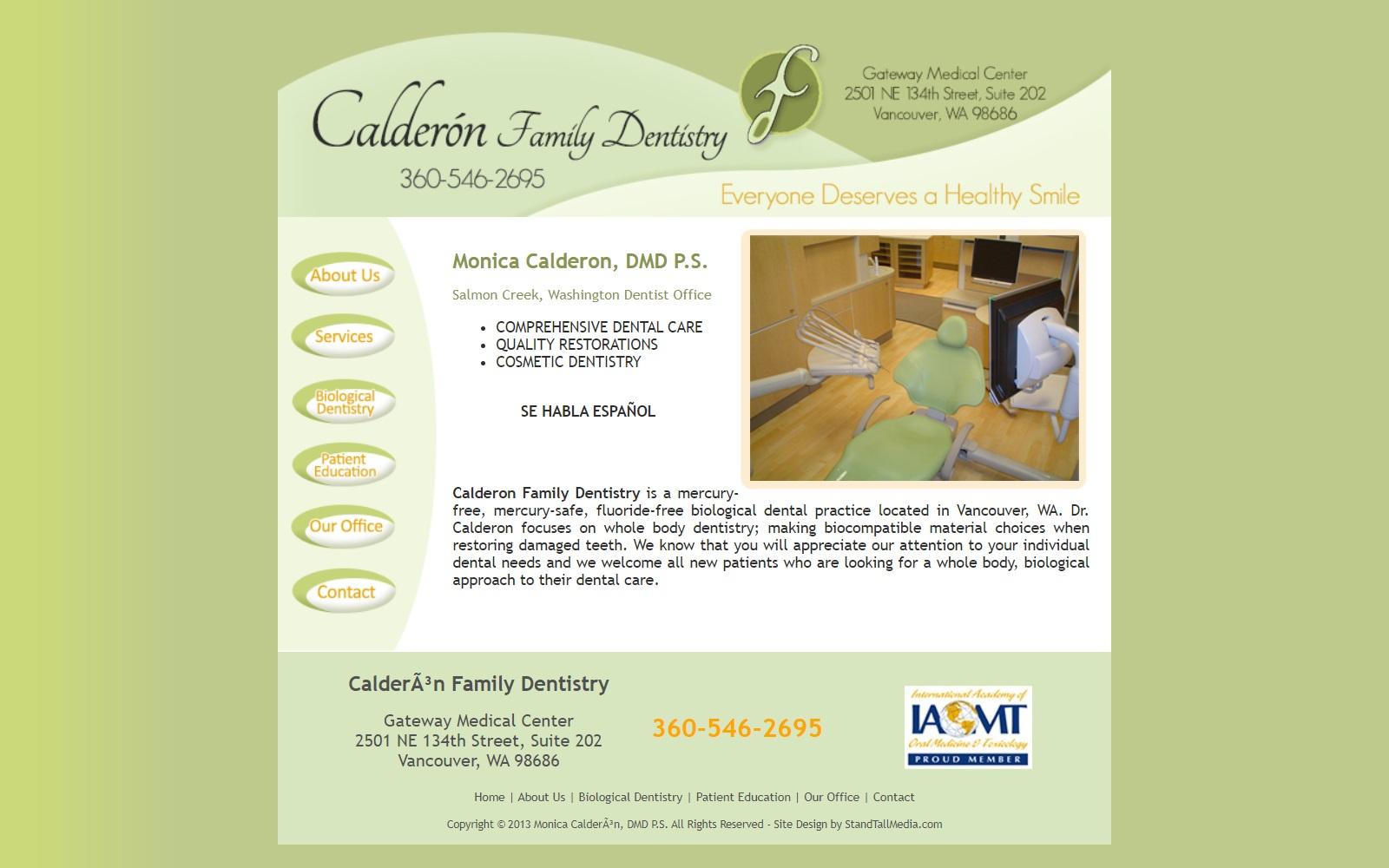 Calderon Family Dentistry screenshot