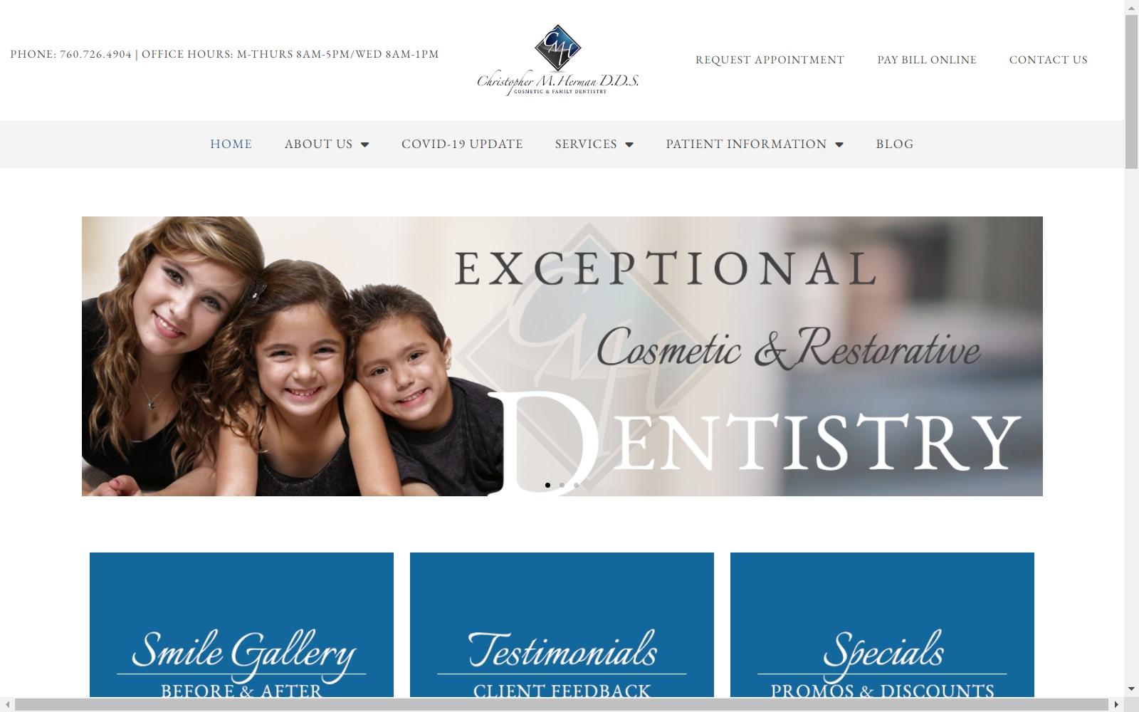 Dr. Christopher M. Herman, DDS screenshot