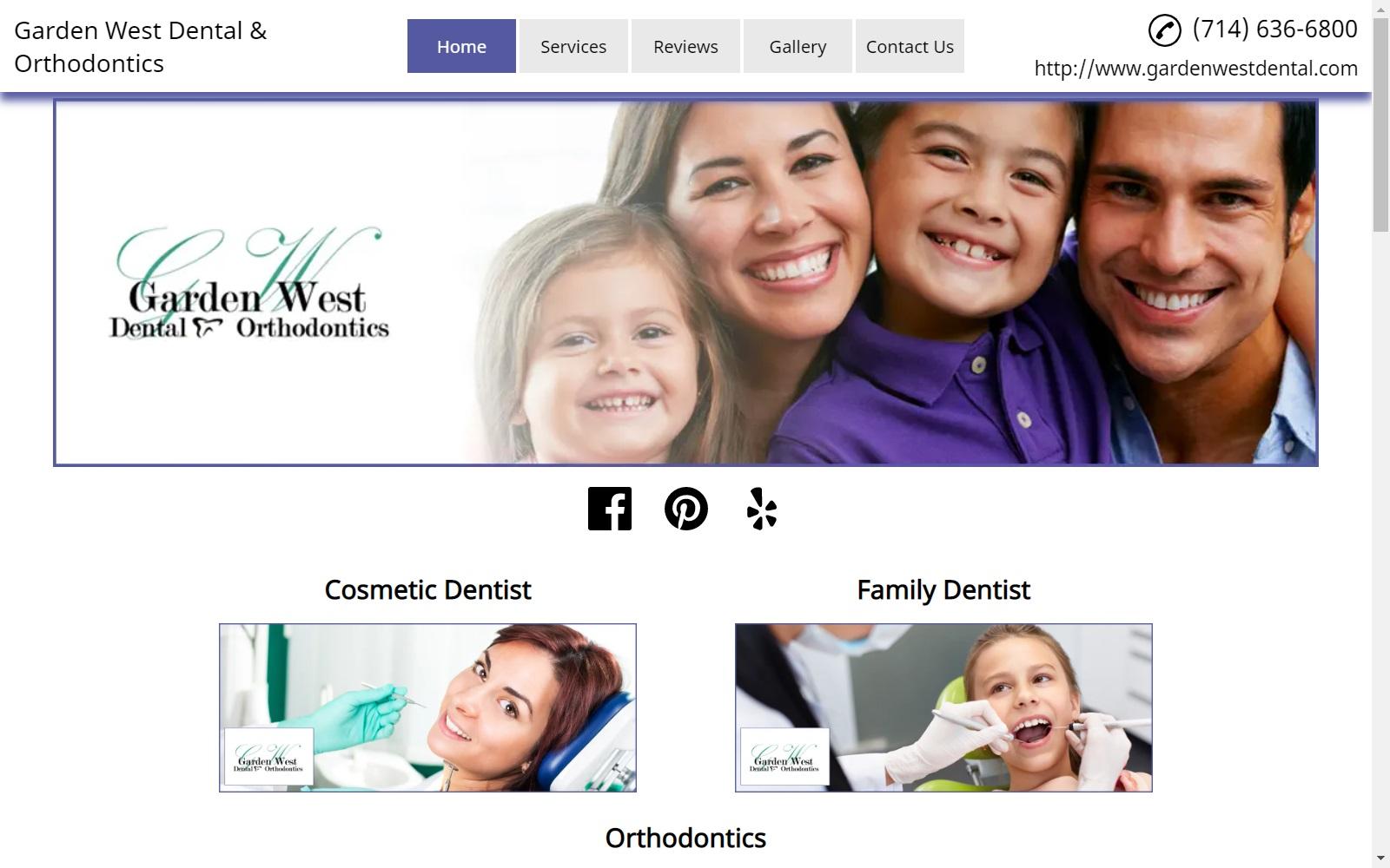 Garden West Dental & Orthodontics screenshot