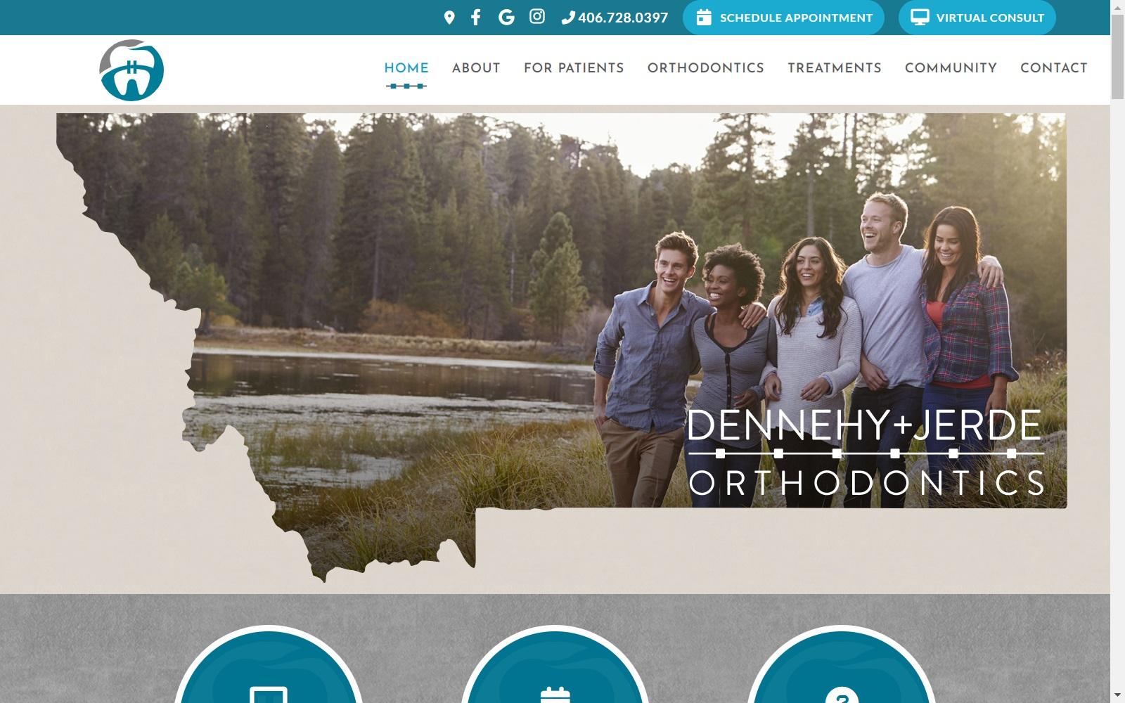 Dennehy + Jerde Orthodontics screenshot