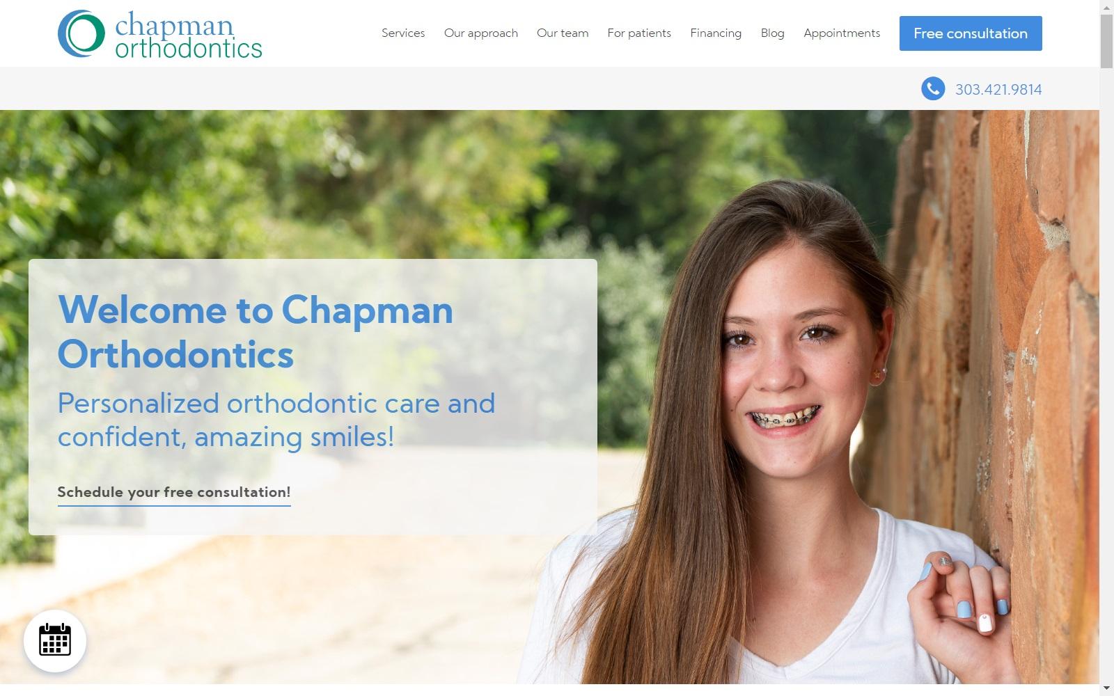 Chapman Orthodontics screenshot