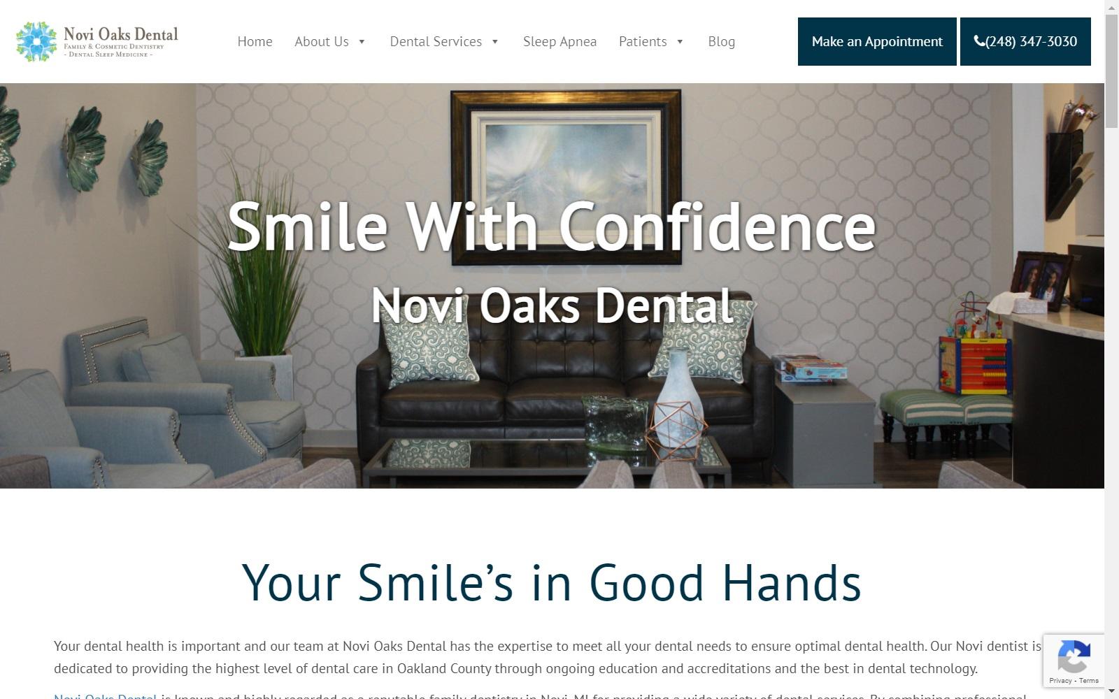 Novi Oaks Dental screenshot