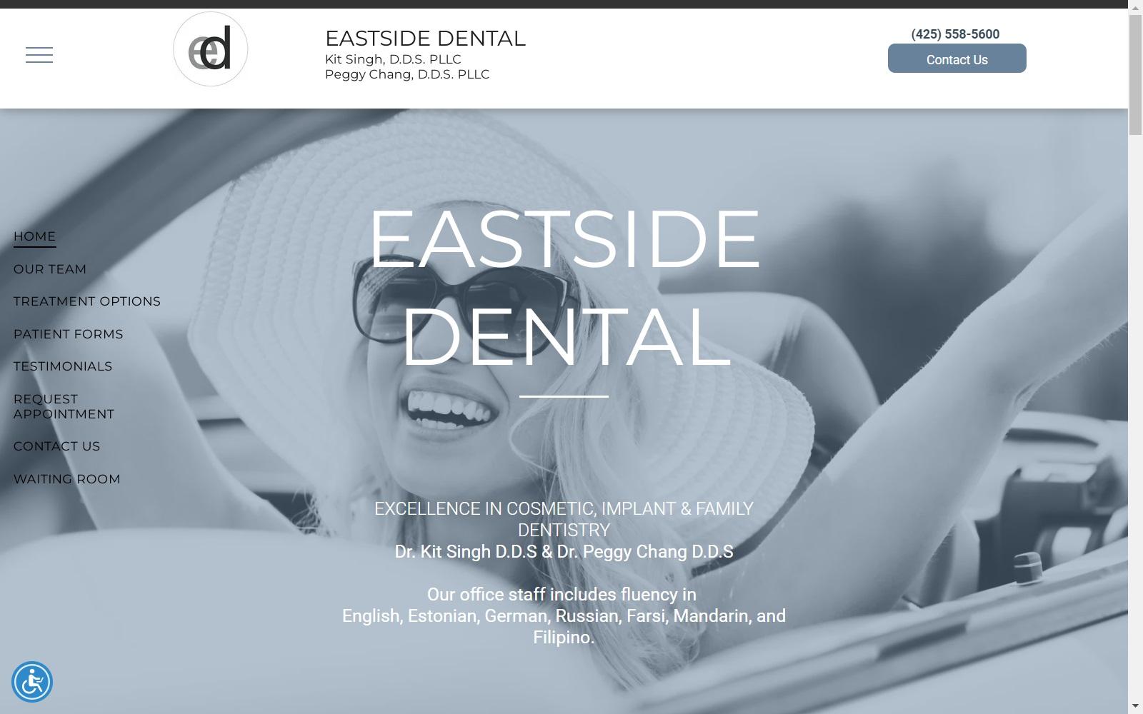 Eastside Dental screenshot