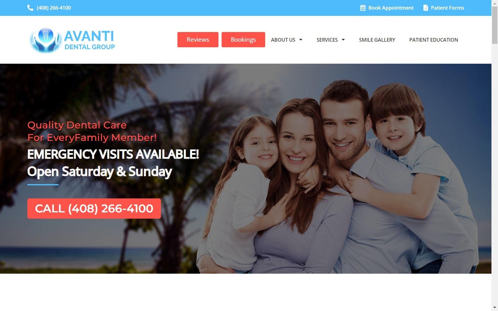 Avanti Dental Group screenshot