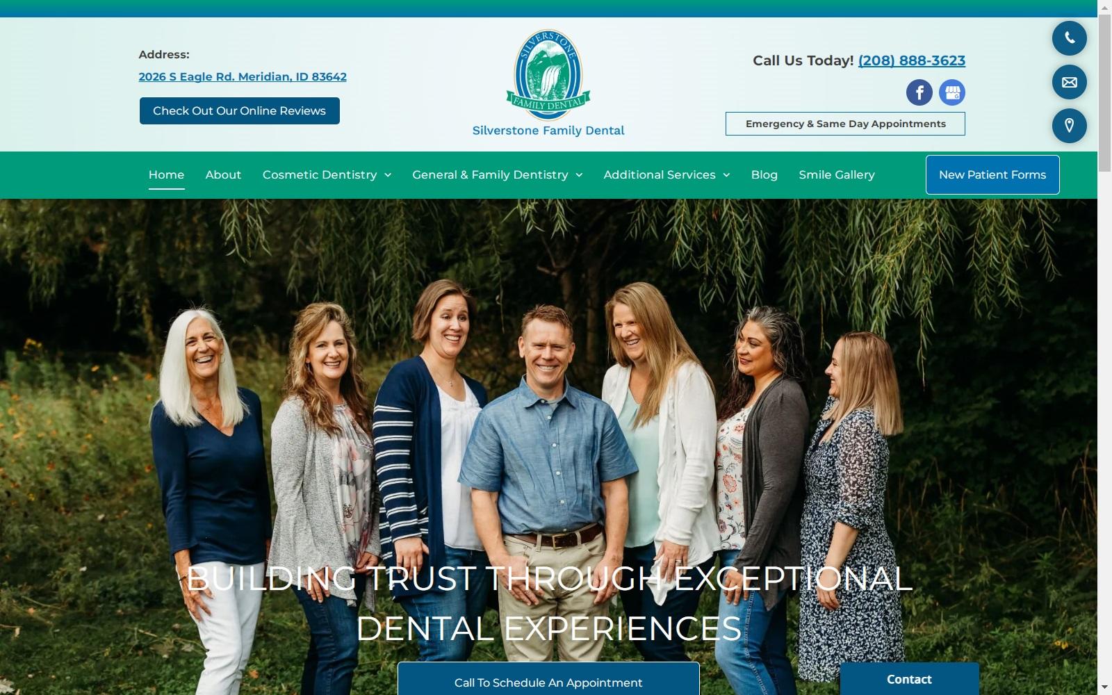 Silverstone Family Dental Hill Graham I DDS screenshot
