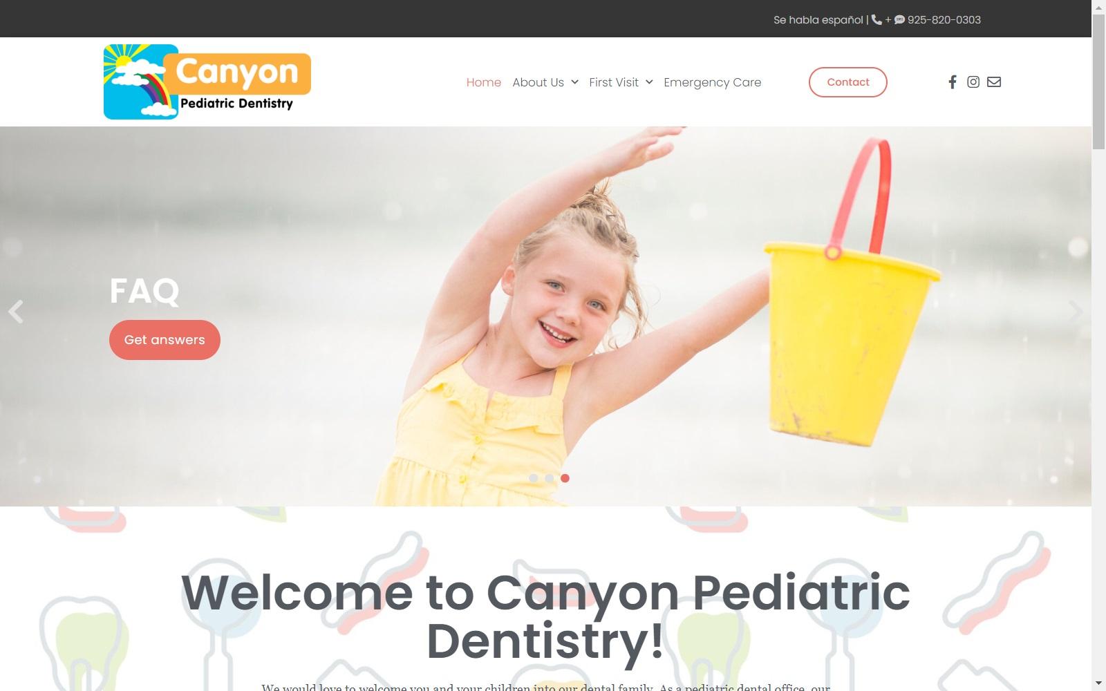 Canyon Pediatric Dentistry screenshot