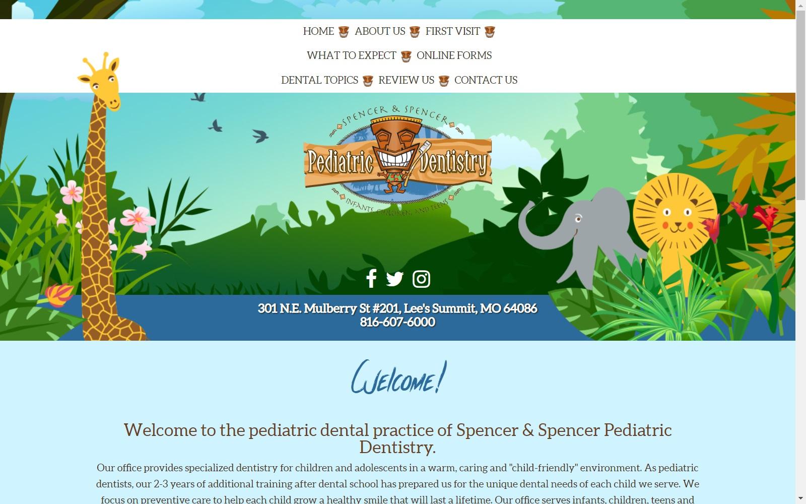 Spencer & Spencer Pediatric Dentistry screenshot